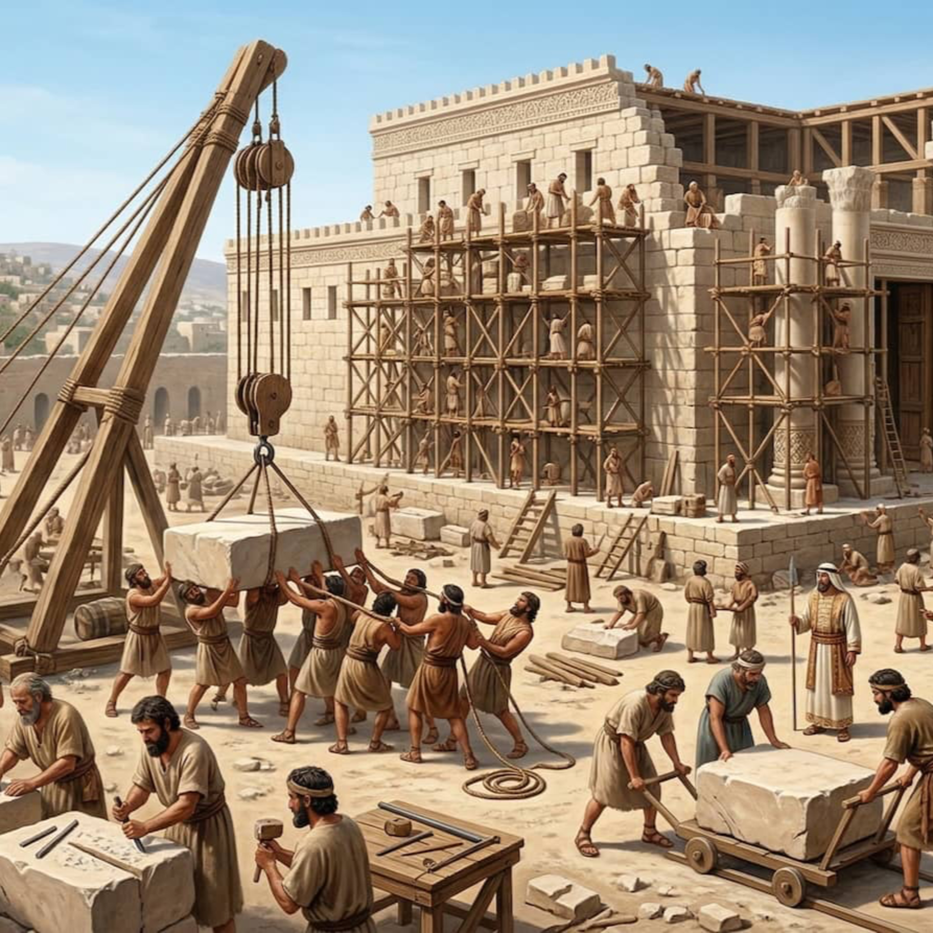 316. 1 Rois 5 – Les ouvriers du Temple de Jérusalem 316. 1 Rois 5 – Les ouvriers du Temple de Jérusalem