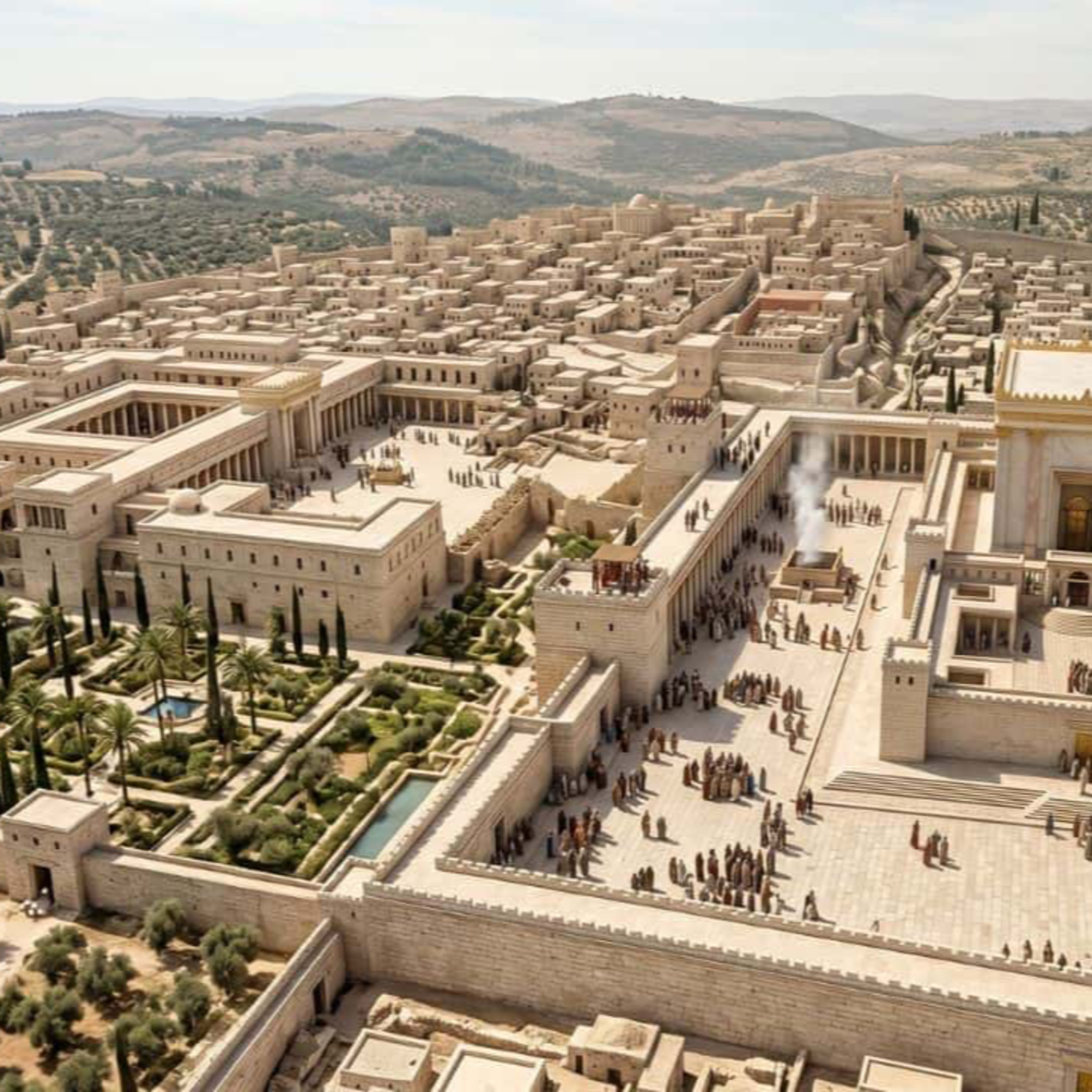 319. 1 Rois 7 – Le Palais de Salomon et le Temple de Jérusalem