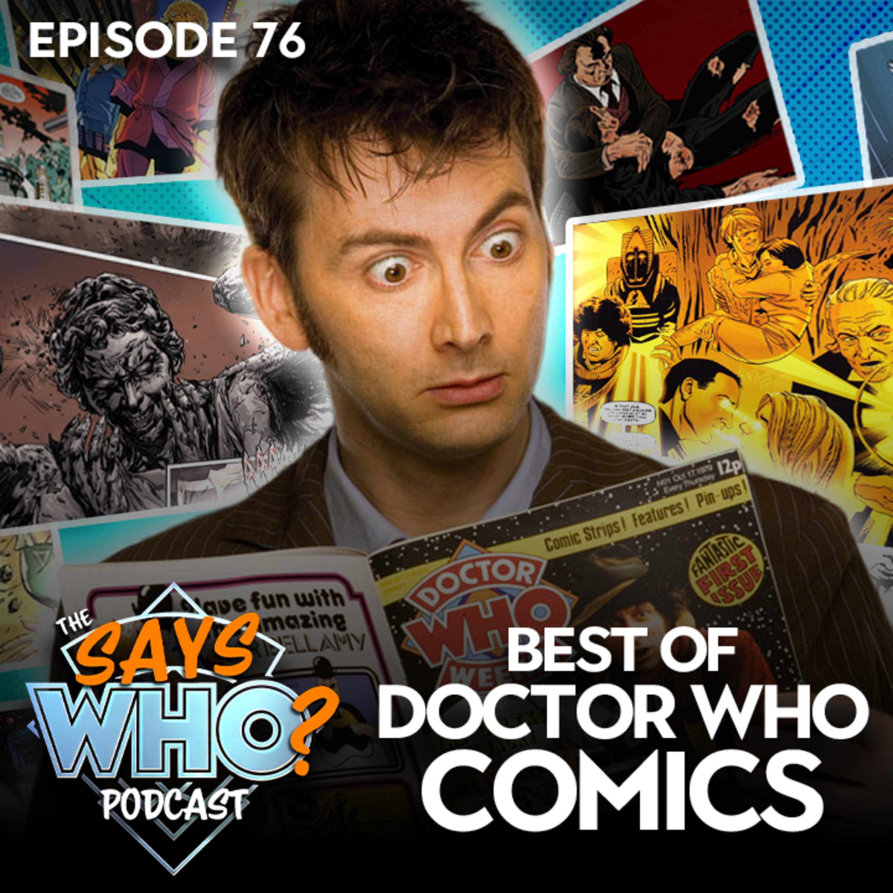 #76 Best Doctor Who Comics episode artwork