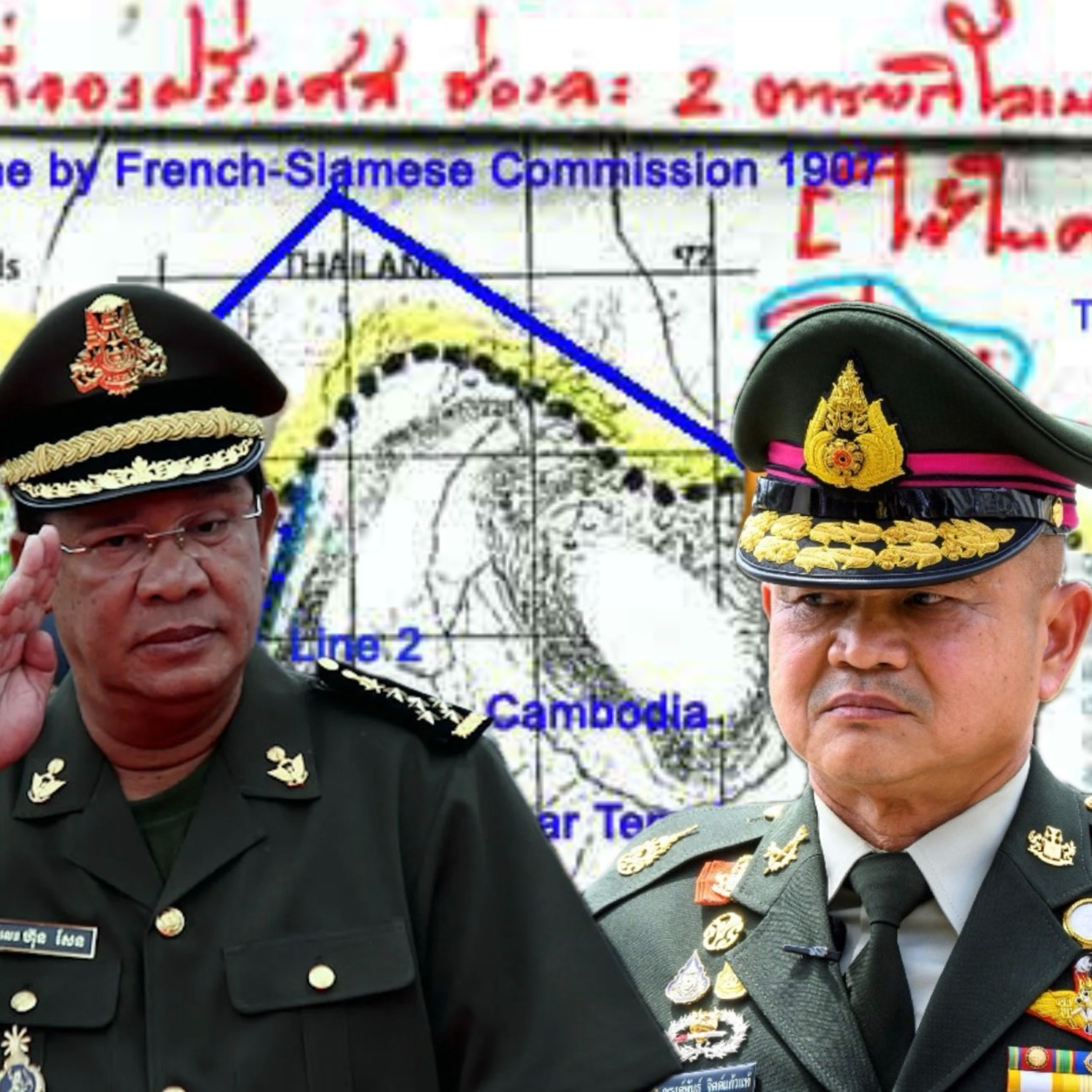 🇹🇭🪖🇰🇭 El mapa francés de 1907 que amenaza con provocar una guerra entre Camboya y Tailandia