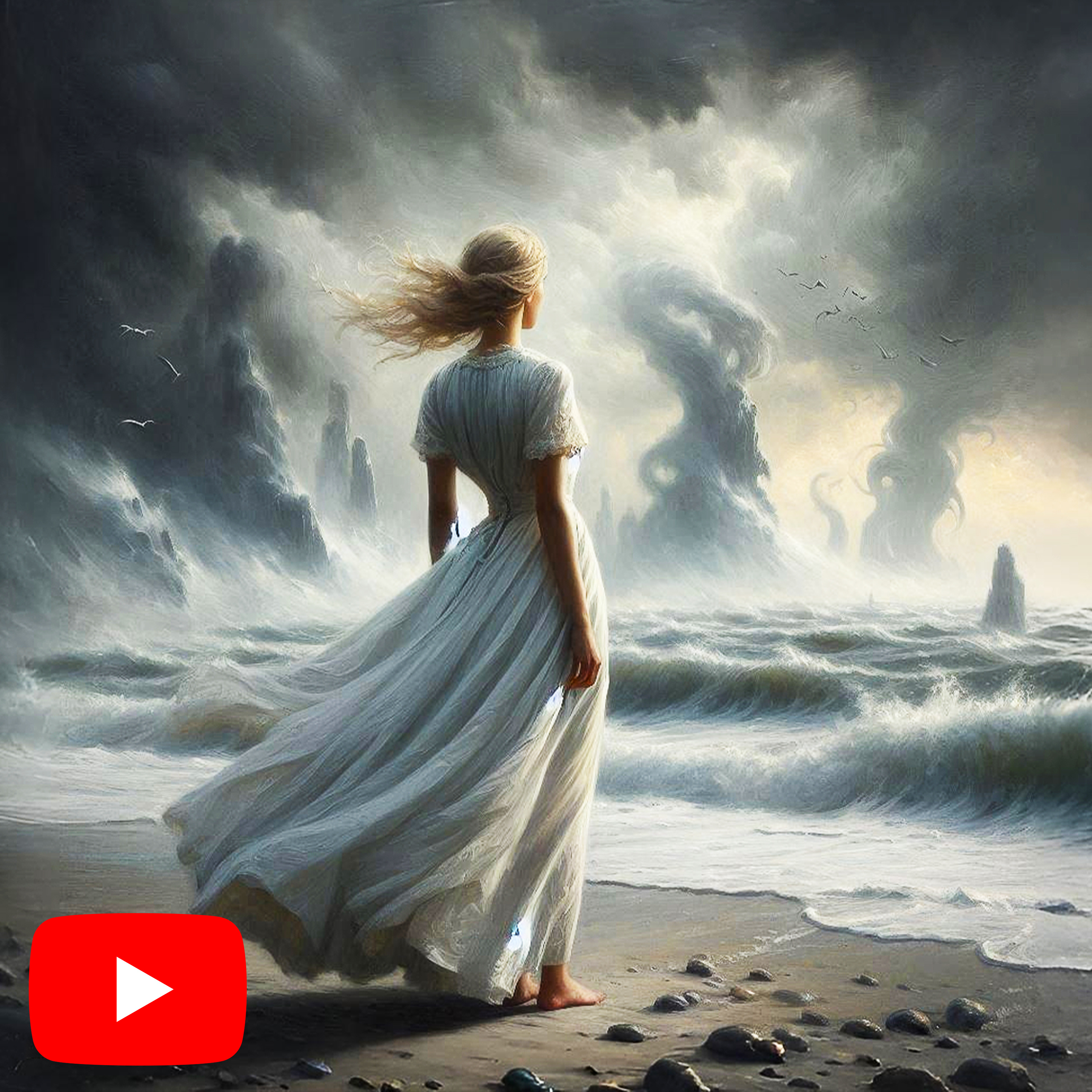حكاية اللوحات اللي بتتغير كل ليلة | قصص نص الليل