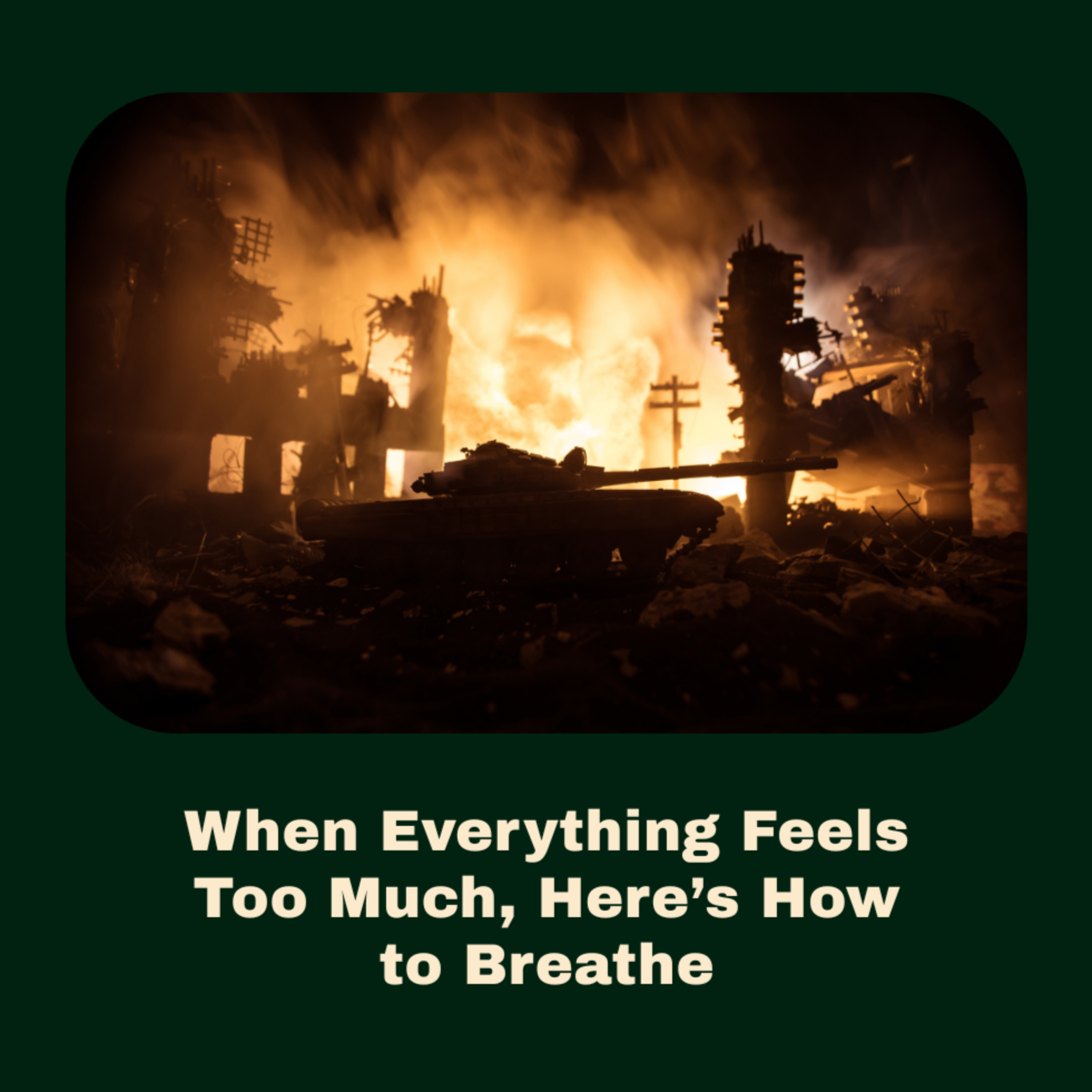 How to Stay Sane in a World Full of War, Lies, and Darkness. - Light Upon Light by IslamiCity