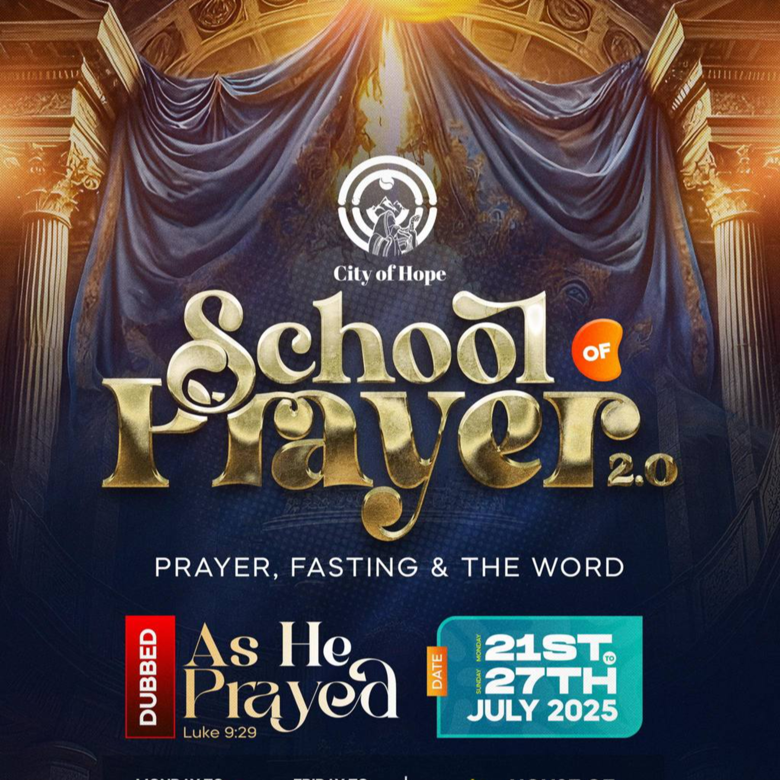 WATCH AND PRAY SCHOOL OF PRAYER 2.0