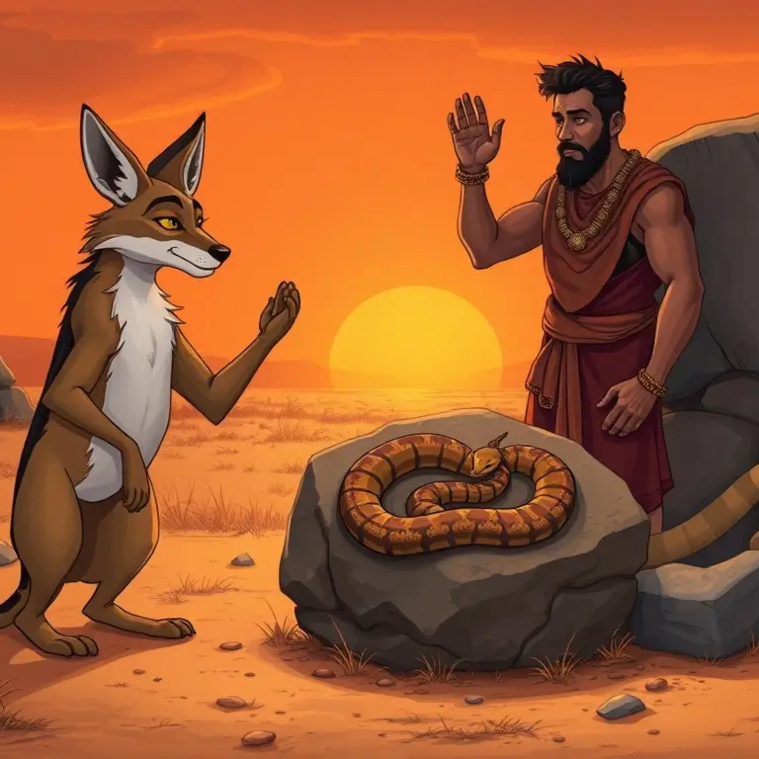 The White Man, the Snake, and the Jackal: An African Folktale of Justice and Trickery episode artwork