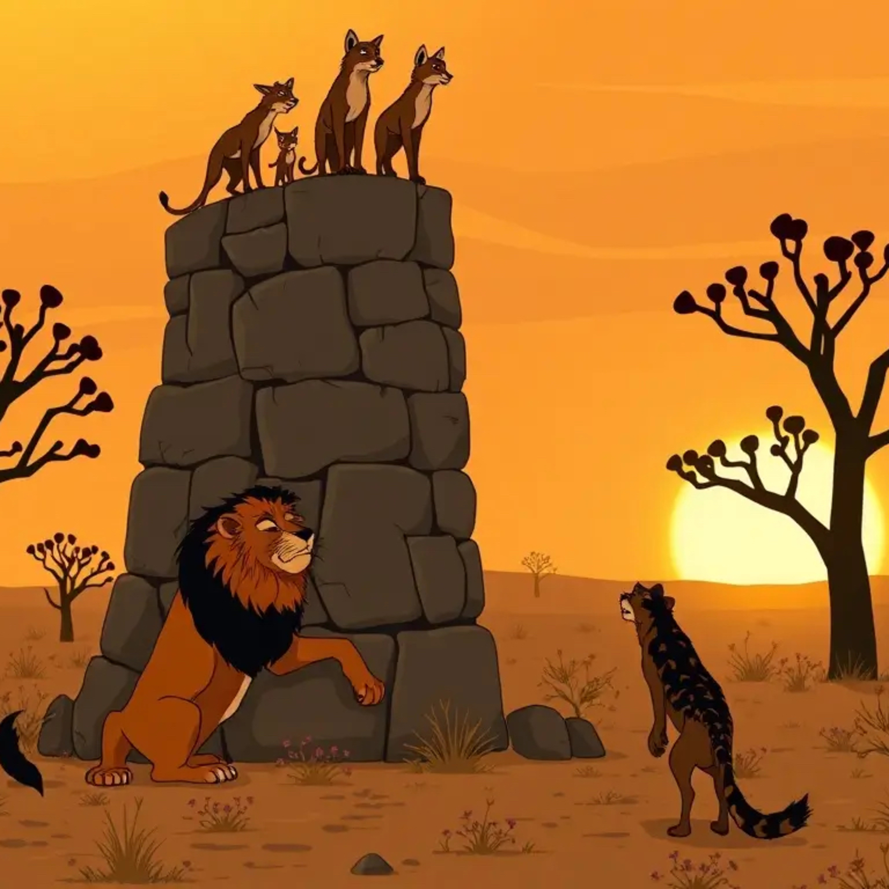 The Lion and the Trickster Jackal: An African Folktale of Cunning and Deception episode artwork