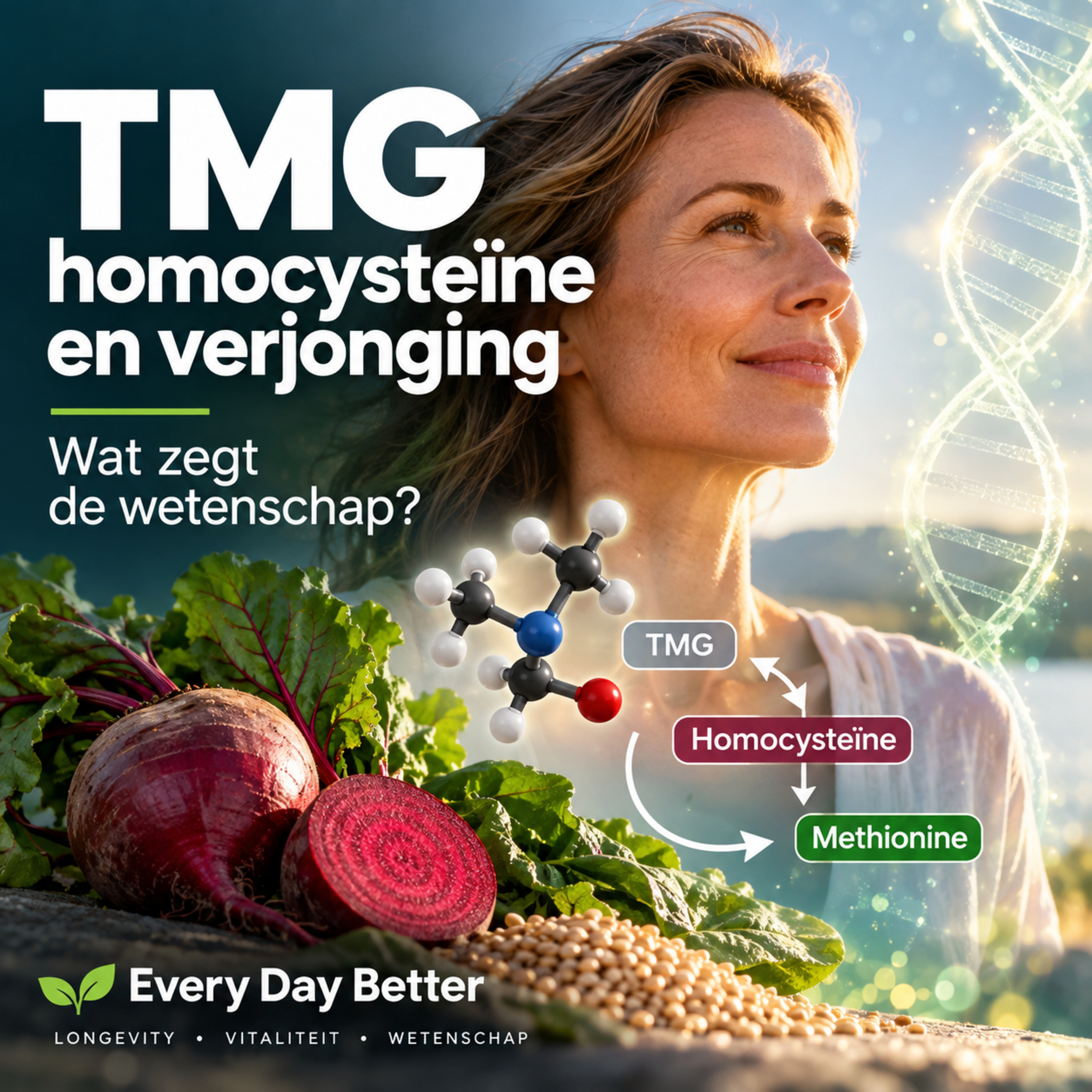 TMG, homocysteïne en verjonging: wat zegt de wetenschap?