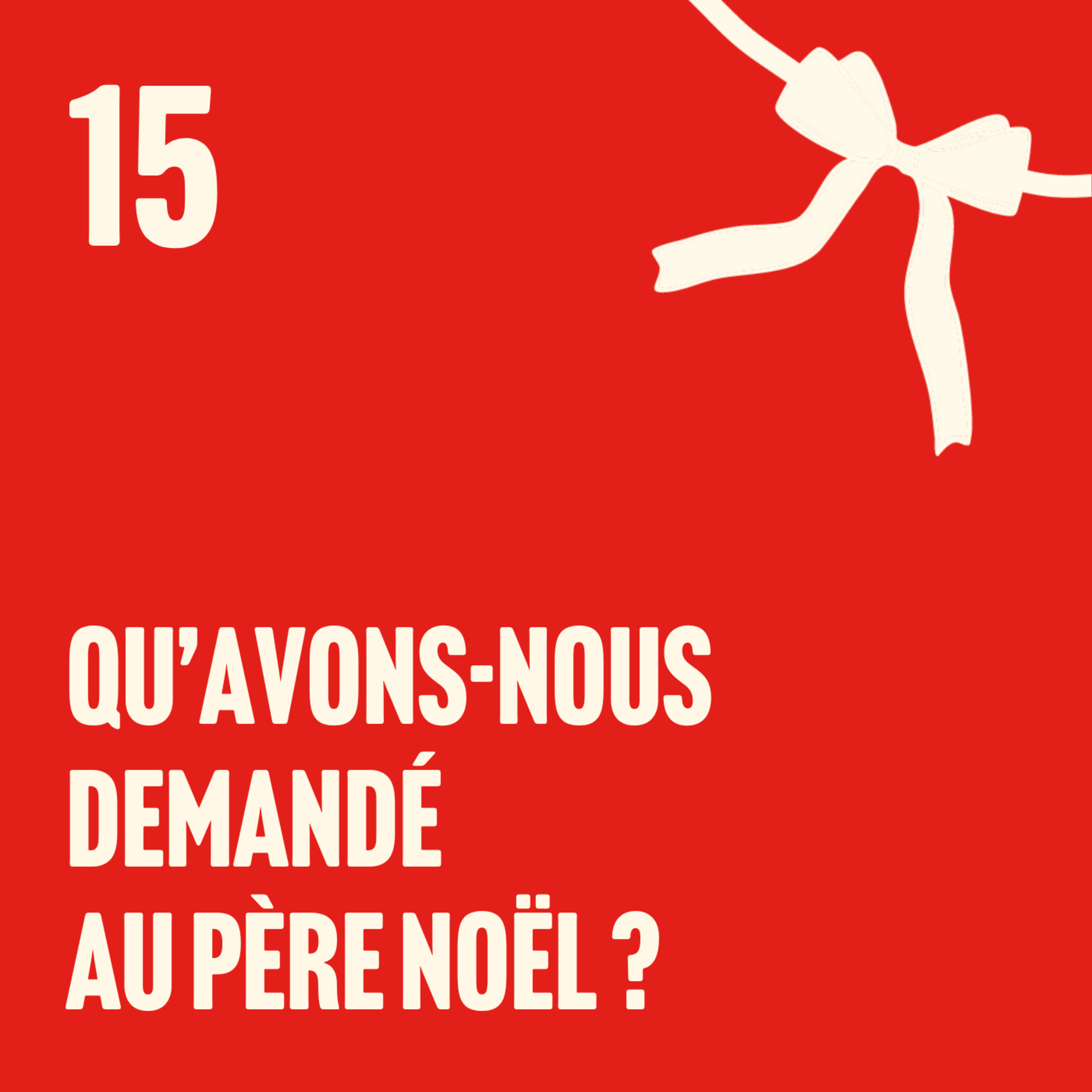 Notre liste de Noël Notre liste de Noël