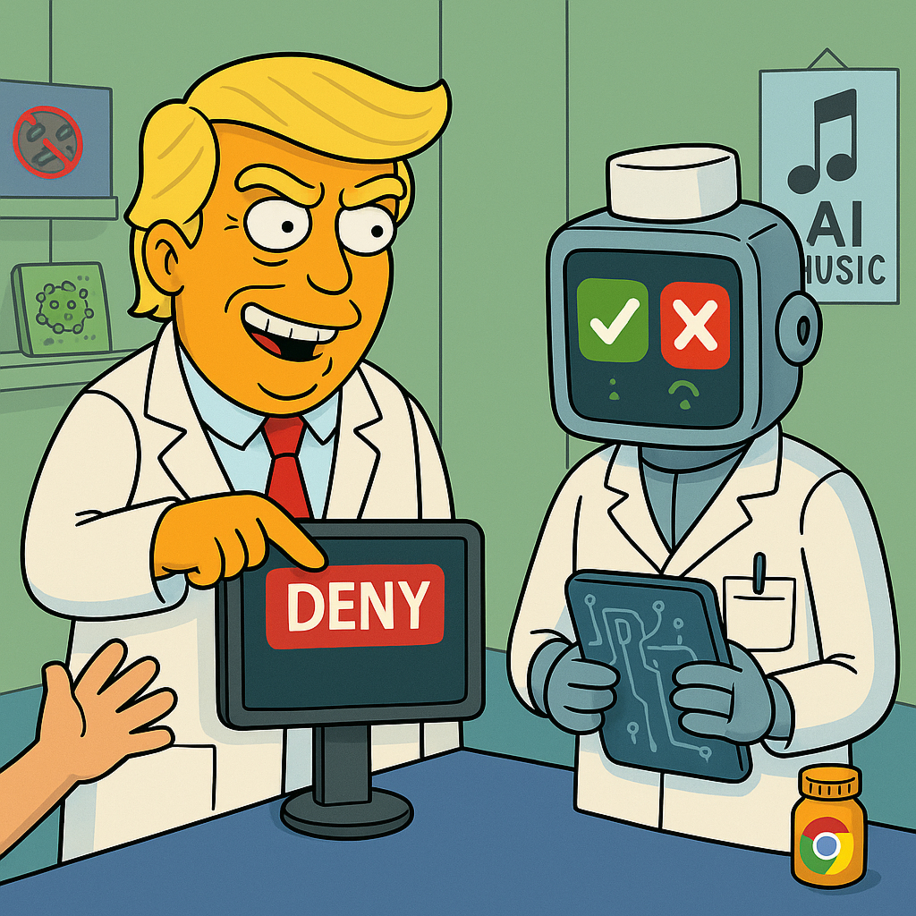 Trumpf posa la salut en mans de la IA episode artwork