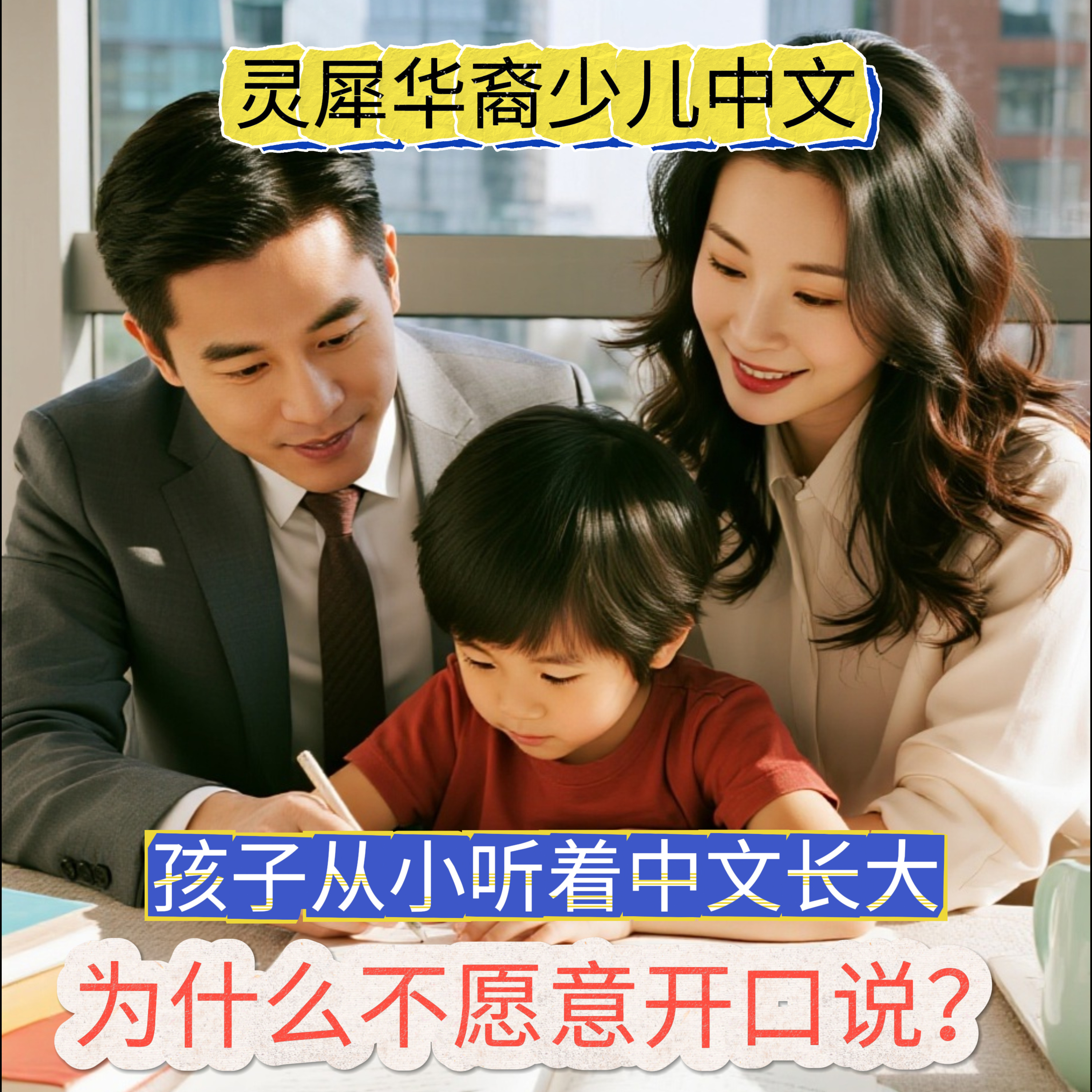 孩子从小听着中文长大，为什么不愿意开口说？