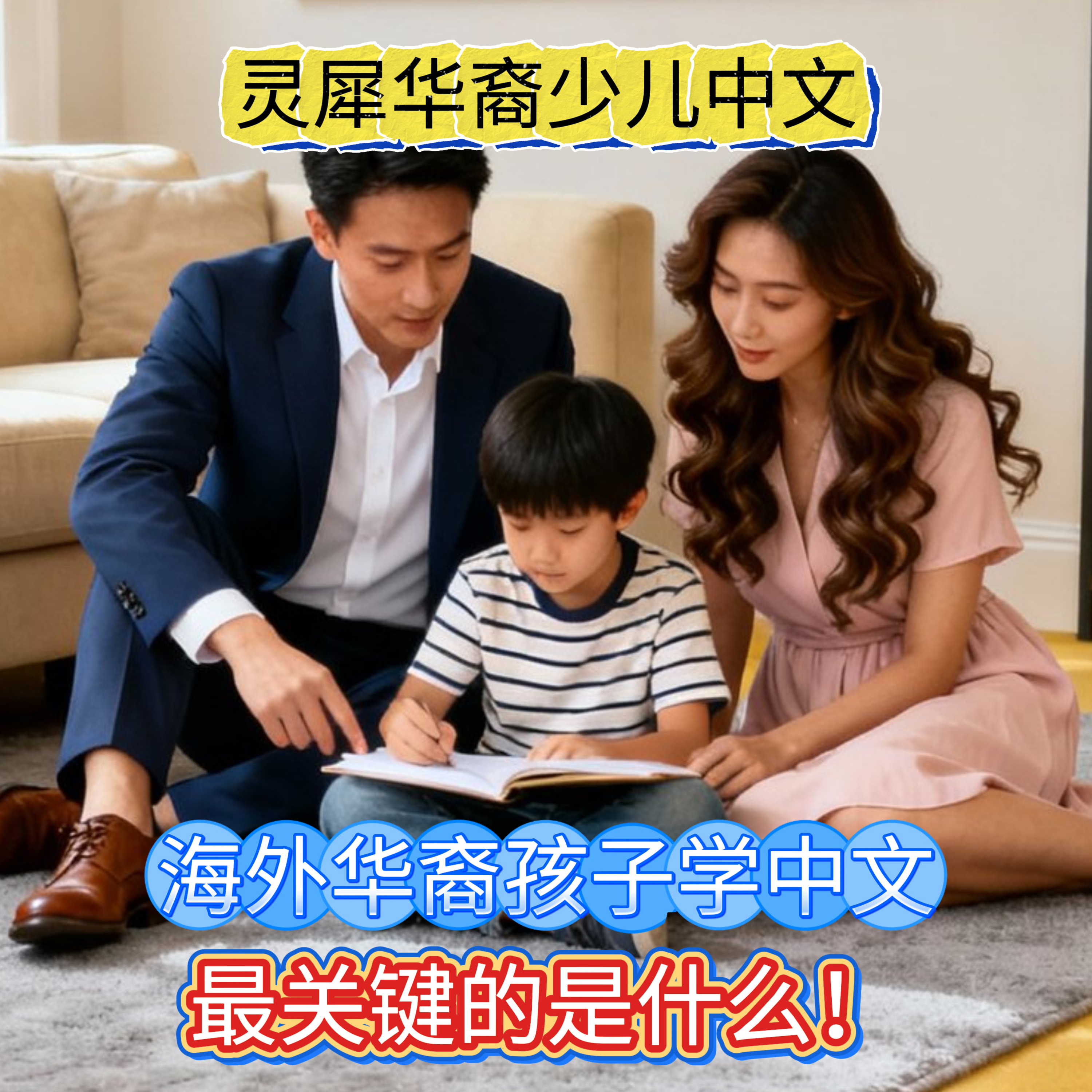 海外华裔孩子学中文，最关键的是什么！