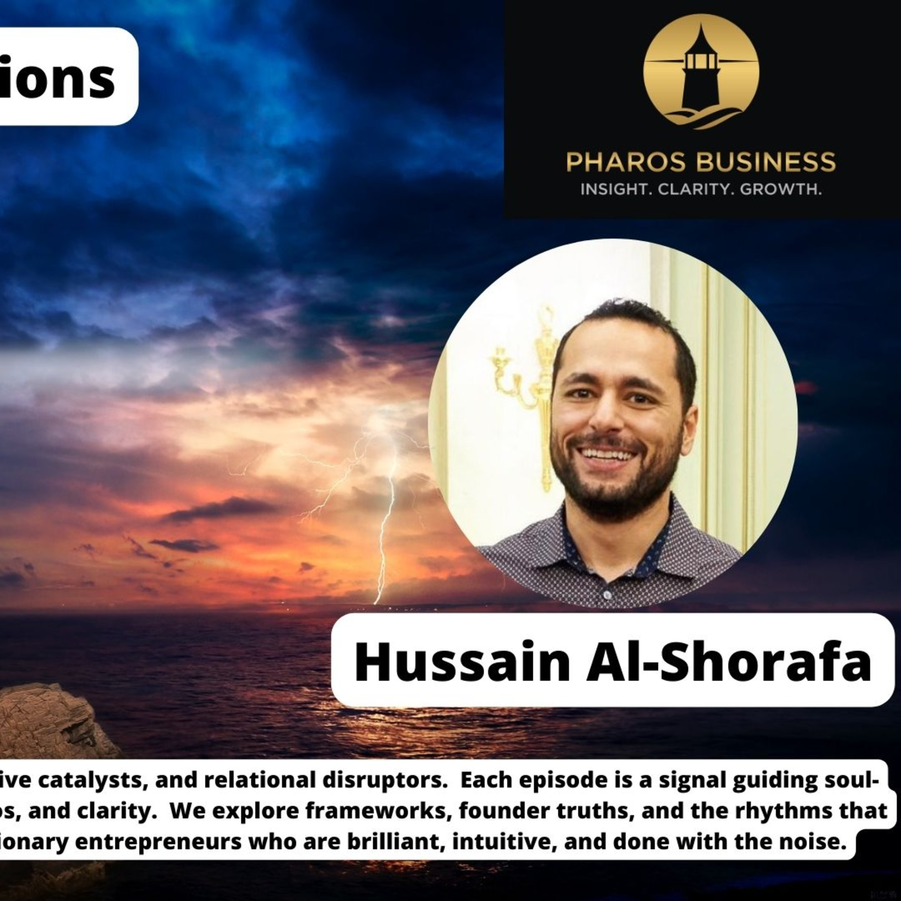 Hussain Al-Shorafa: Why AI is Therapy for the Visionary Founder (And How to Scale Without Losing Your Soul) episode artwork