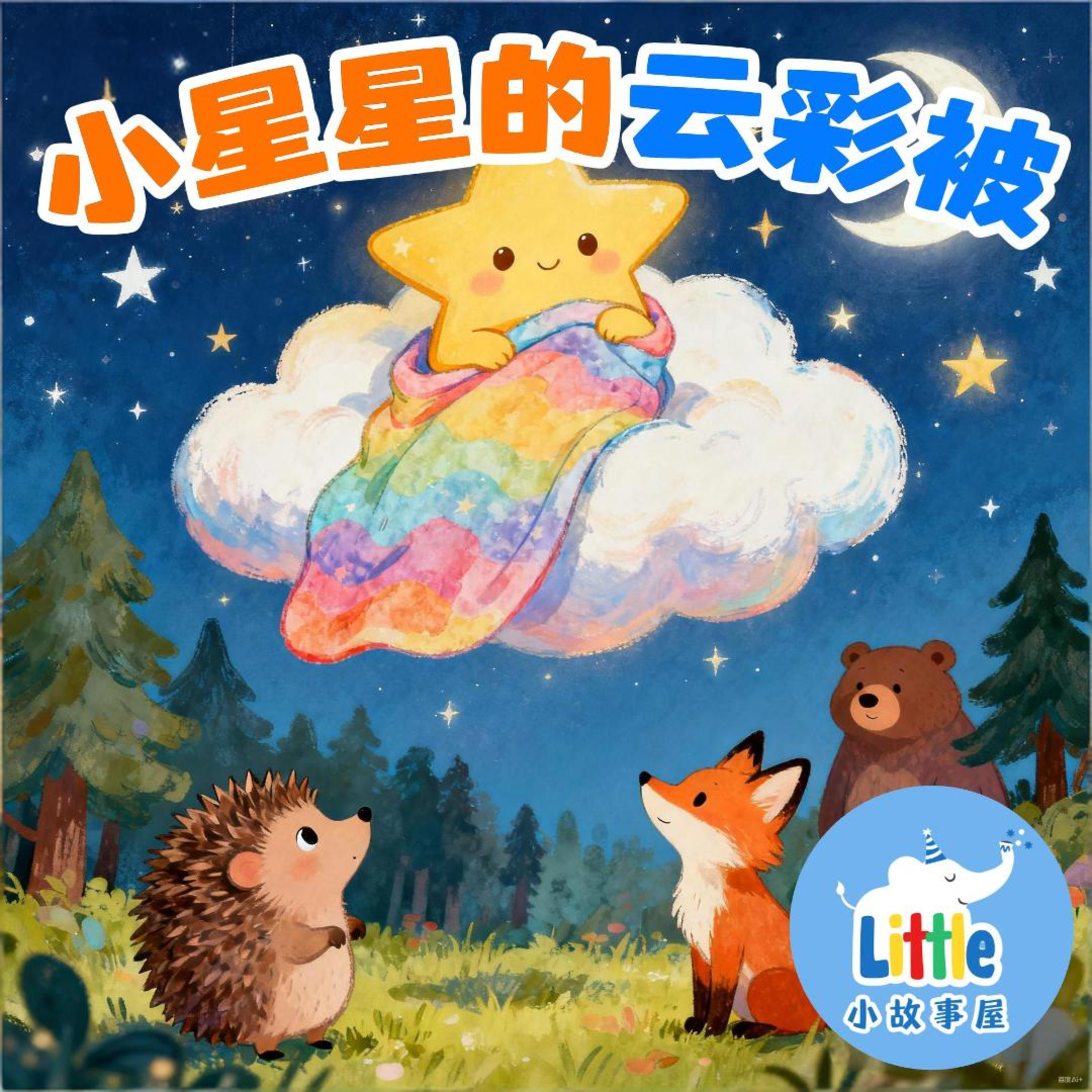 小雨姐姐晚安故事EP6｜小星星的云彩被｜0-4岁｜Bedtime Story for Kids｜免费｜小故事屋 Little Story House