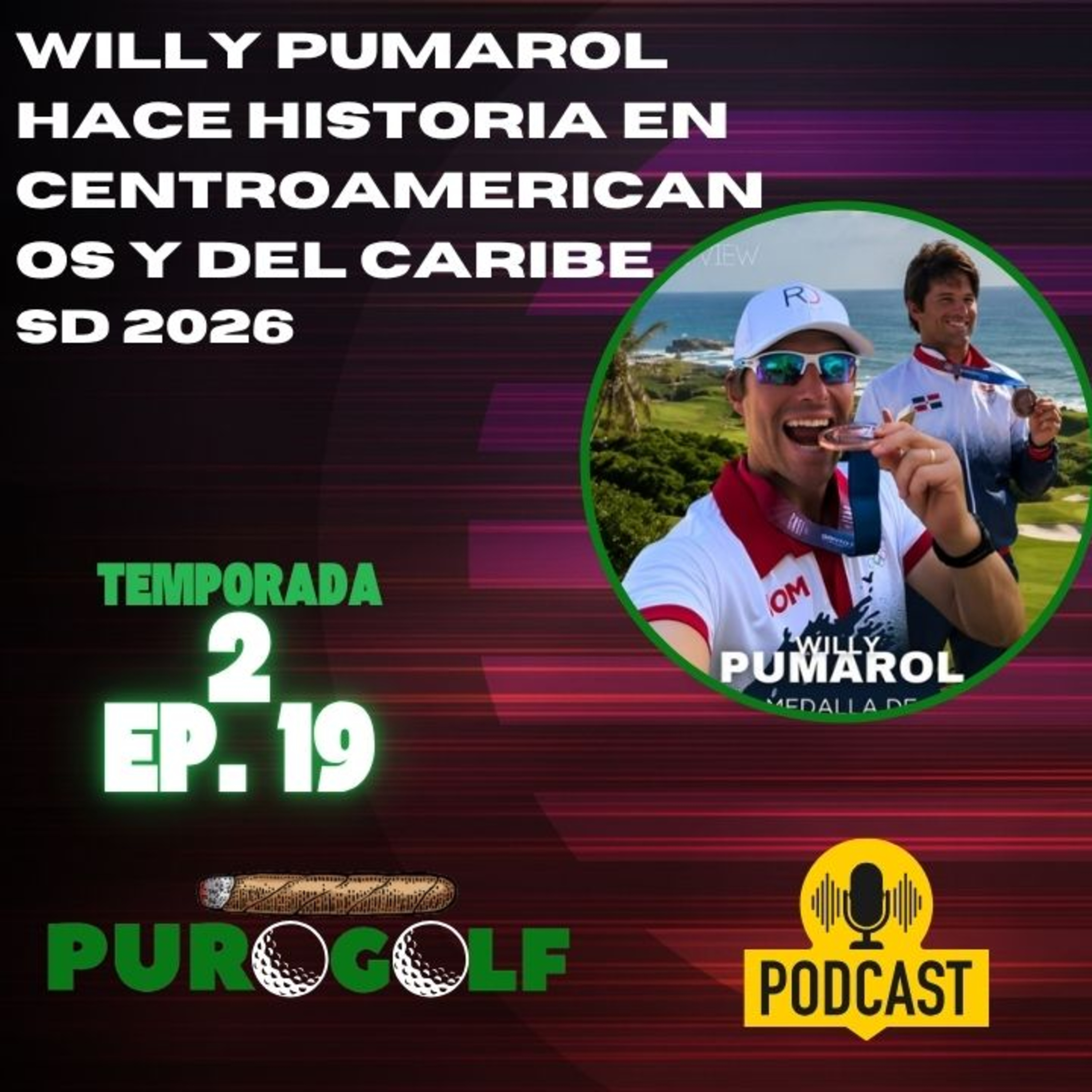 Willy Pumarol hace historia con bronce en golf Juegos Centroamericanos y del Caribe
