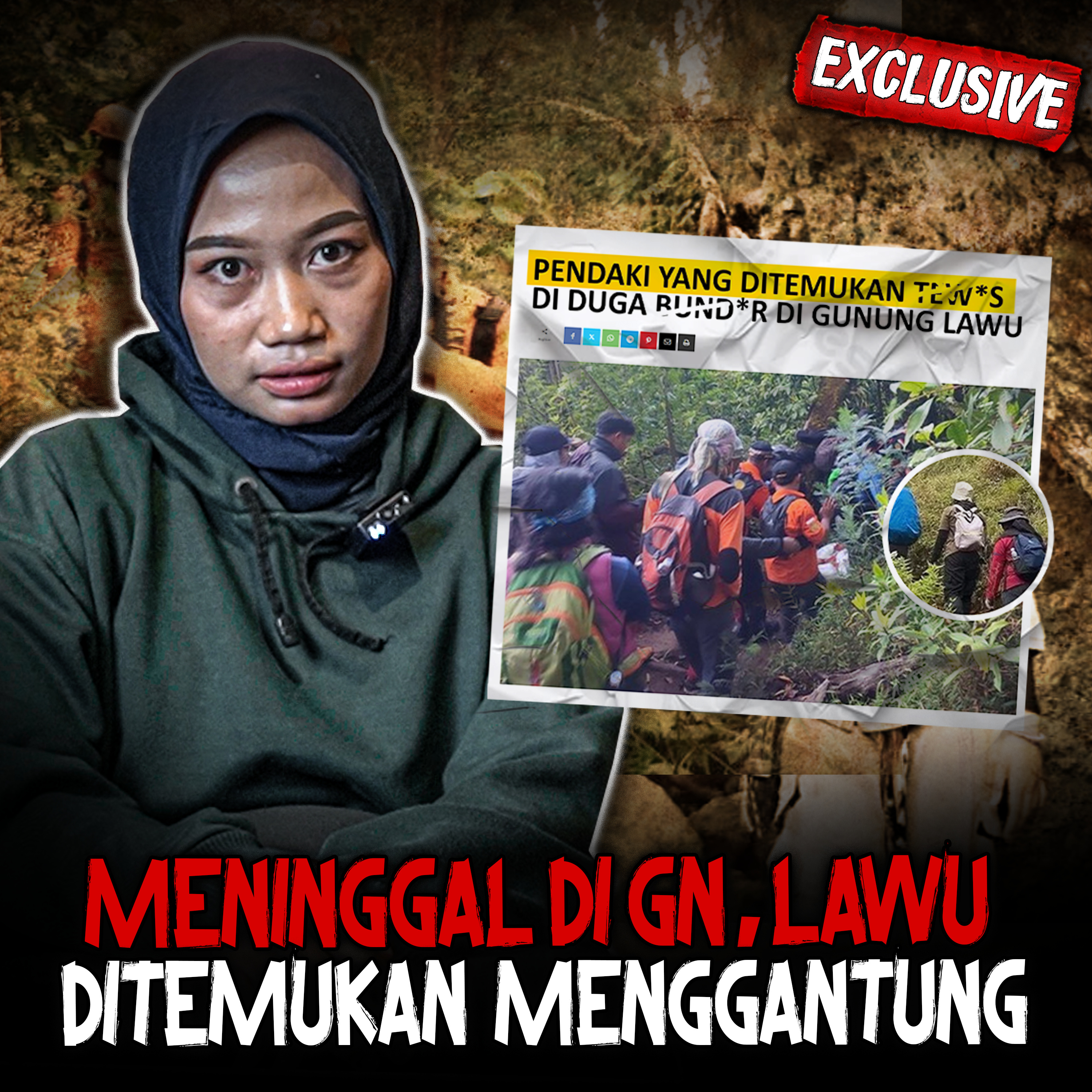 MENINGGAL DI Gn. LAWU!! VIRAL!! INI CERITA SEBENARNYA, TERJEBAK API & MENGGANTUNG DI POS 3