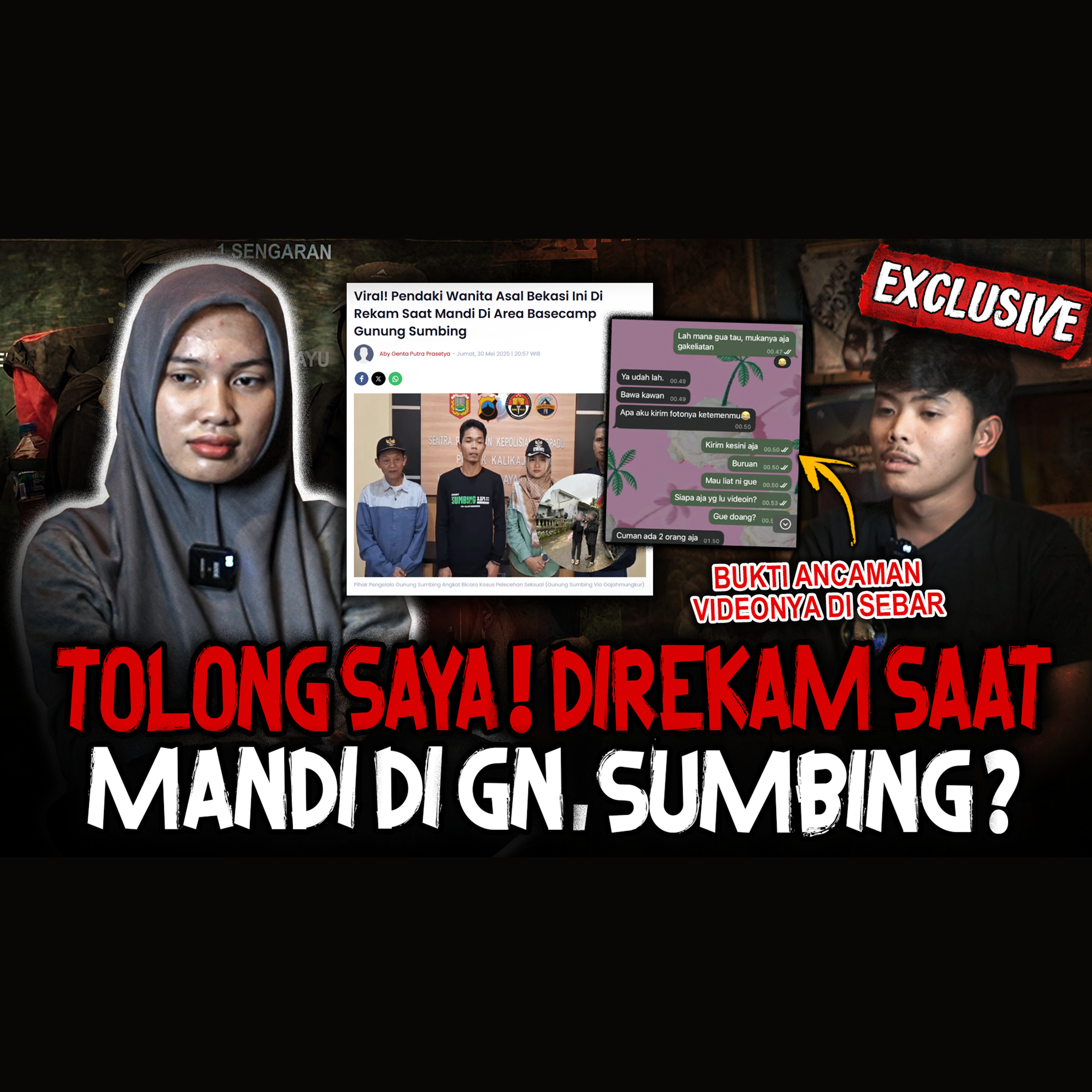 LAGI VIRAL!! WANITA INI DIREKAM SAAT MANDI DI GUNUNG SUMBING!! DIANCAM DISEBARKAN VIDEONYA! TOLONG