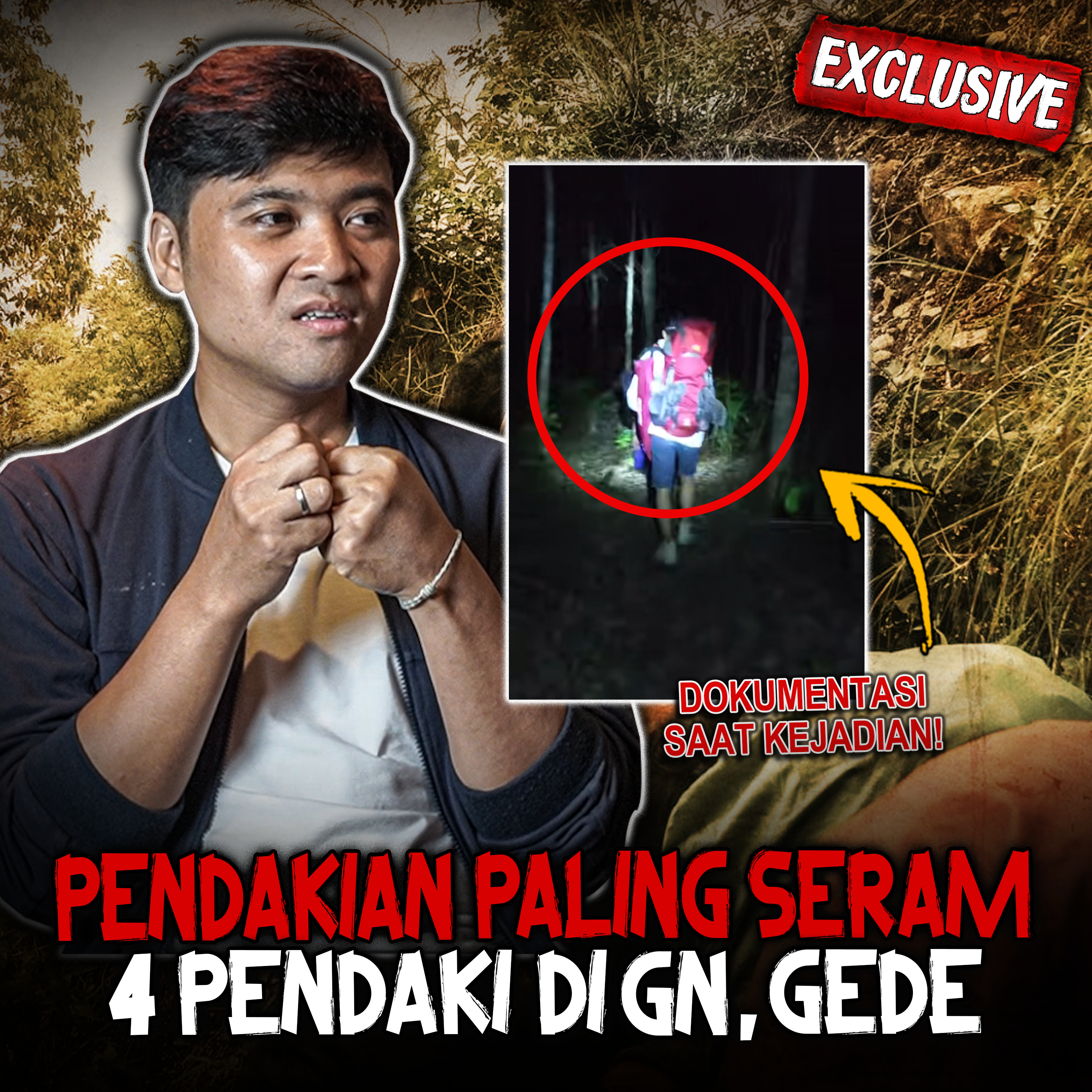 SERIUS GW MERINDING!! MALAM HARI DIEVAKUASI, TERJEBAK BADAI & BERTEMU PENDAKI MISTERIUS DI GN. GEDE
