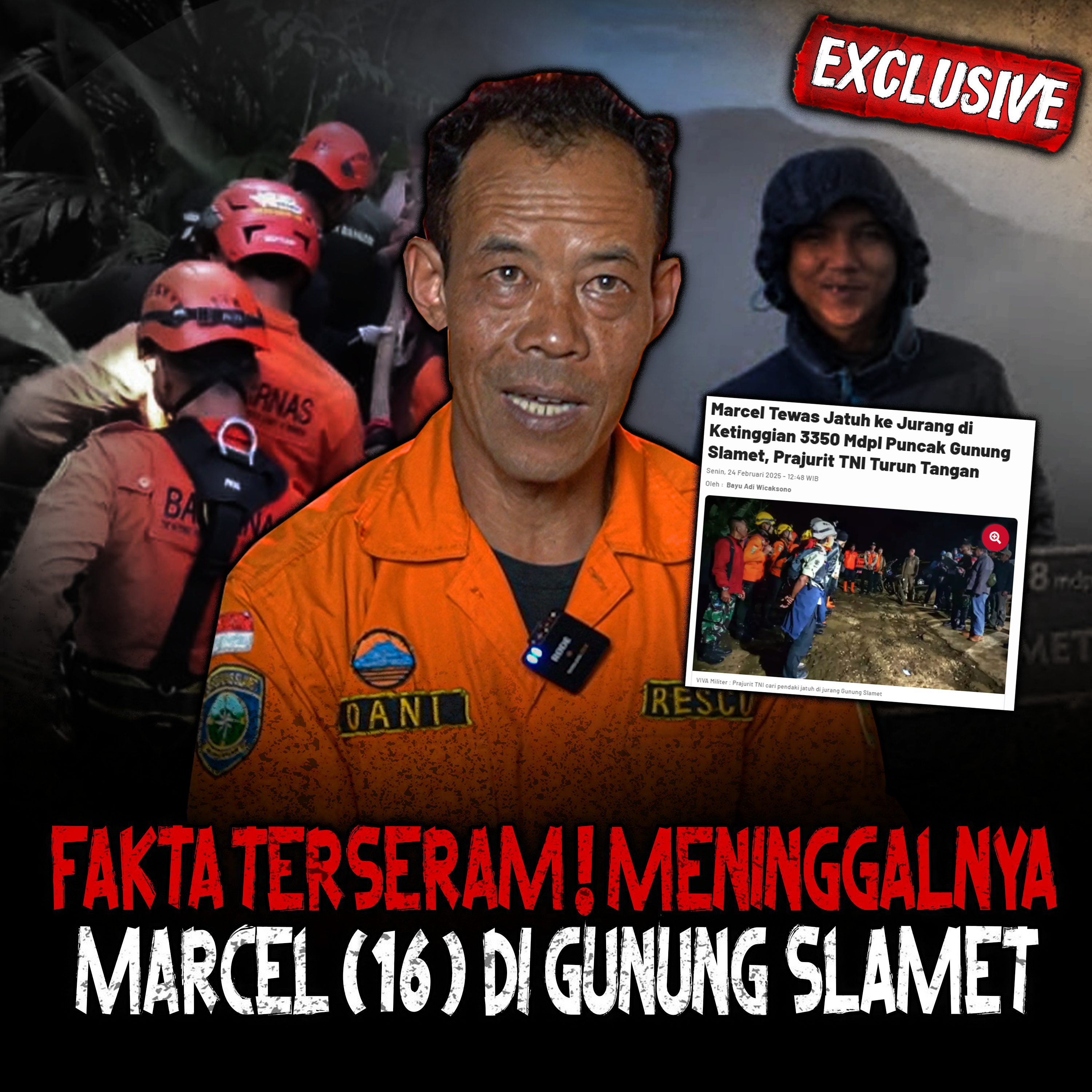 FULL MERINDING!! MAY4TNYA MENGELUARKAN SUARA!! MENINGGALNYA 'MARCEL' JATUH KE JURANG GUNUNG SLAMET