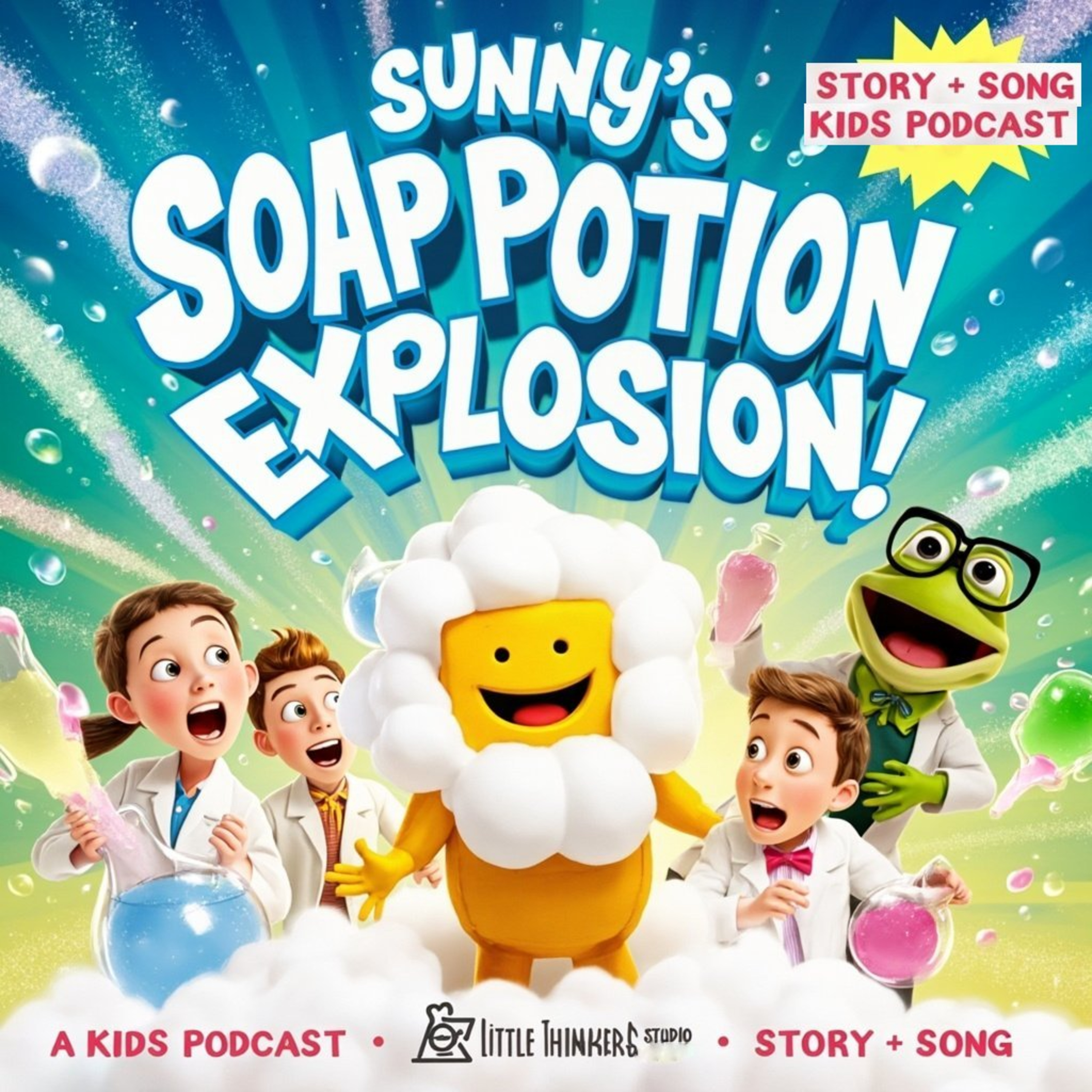 🧪 Best Growth Mindset Story! | Sunny’s Soap Potion Explosion (Mistakes & Fun for Kids 3-8) episode artwork