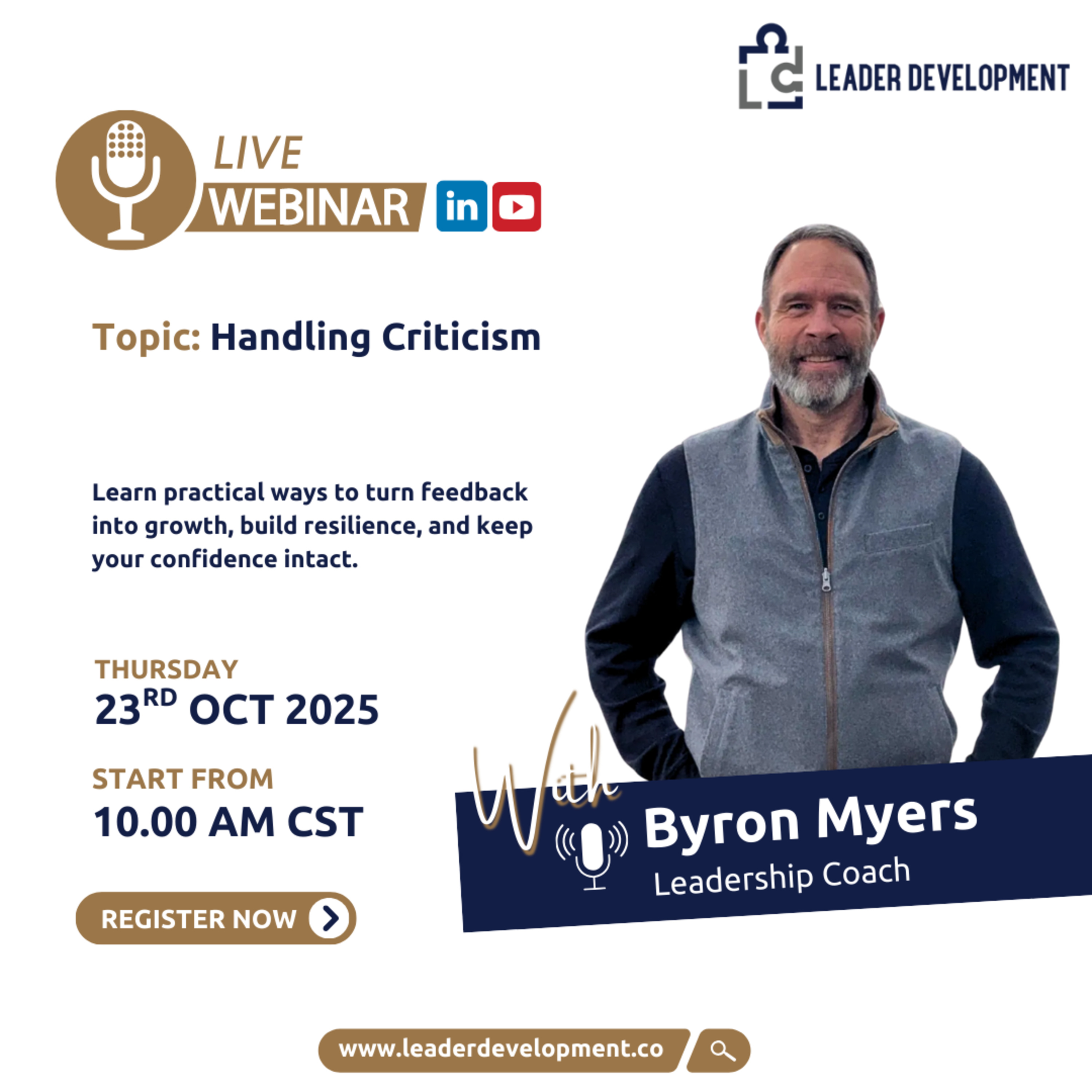 Handling Criticism with Byron Myers
