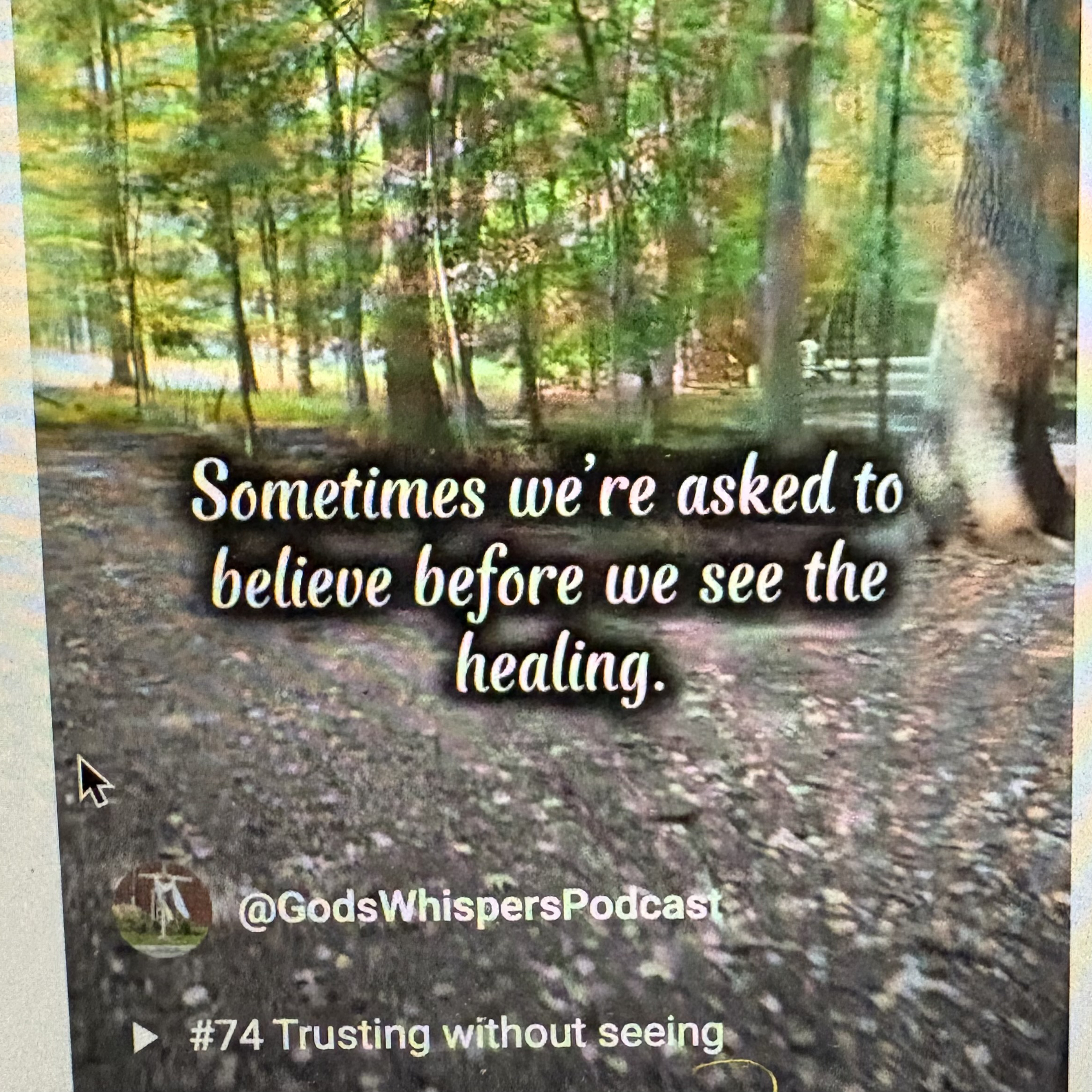 #74 Trusting without seeing episode artwork