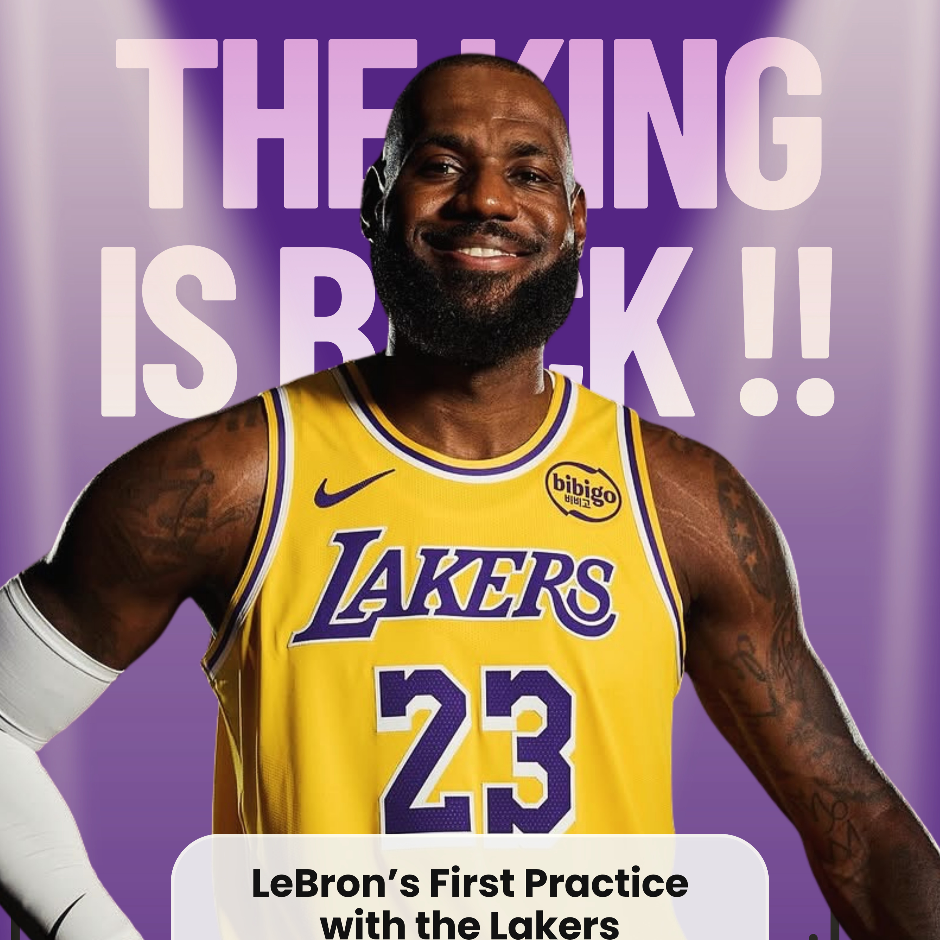 LeBron’s First Practice with the Lakers- THE KING IS BACK !! episode artwork
