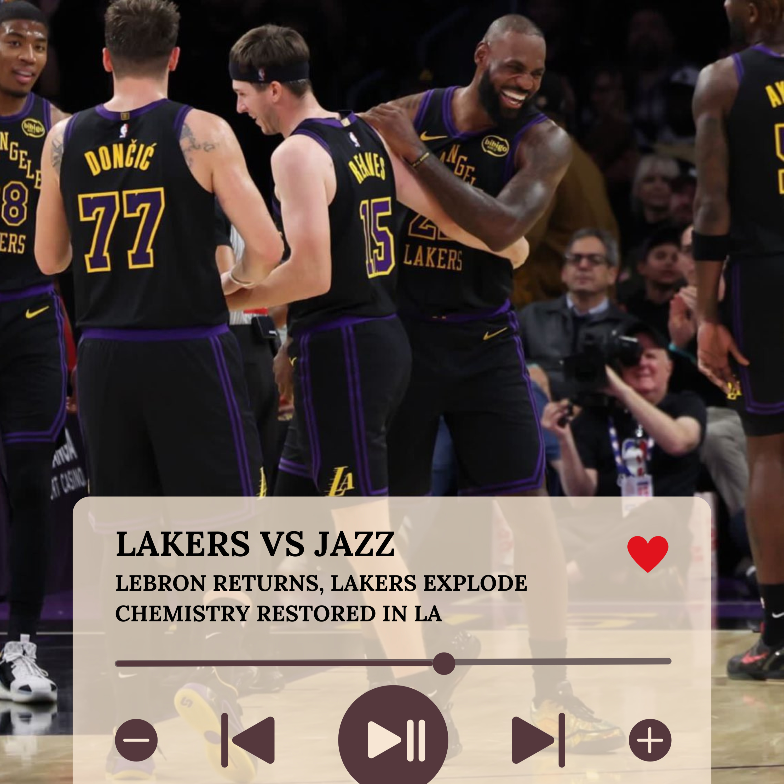 Lakers vs Jazz: LeBron Returns, Lakers Explode: Chemistry Restored in LA episode artwork