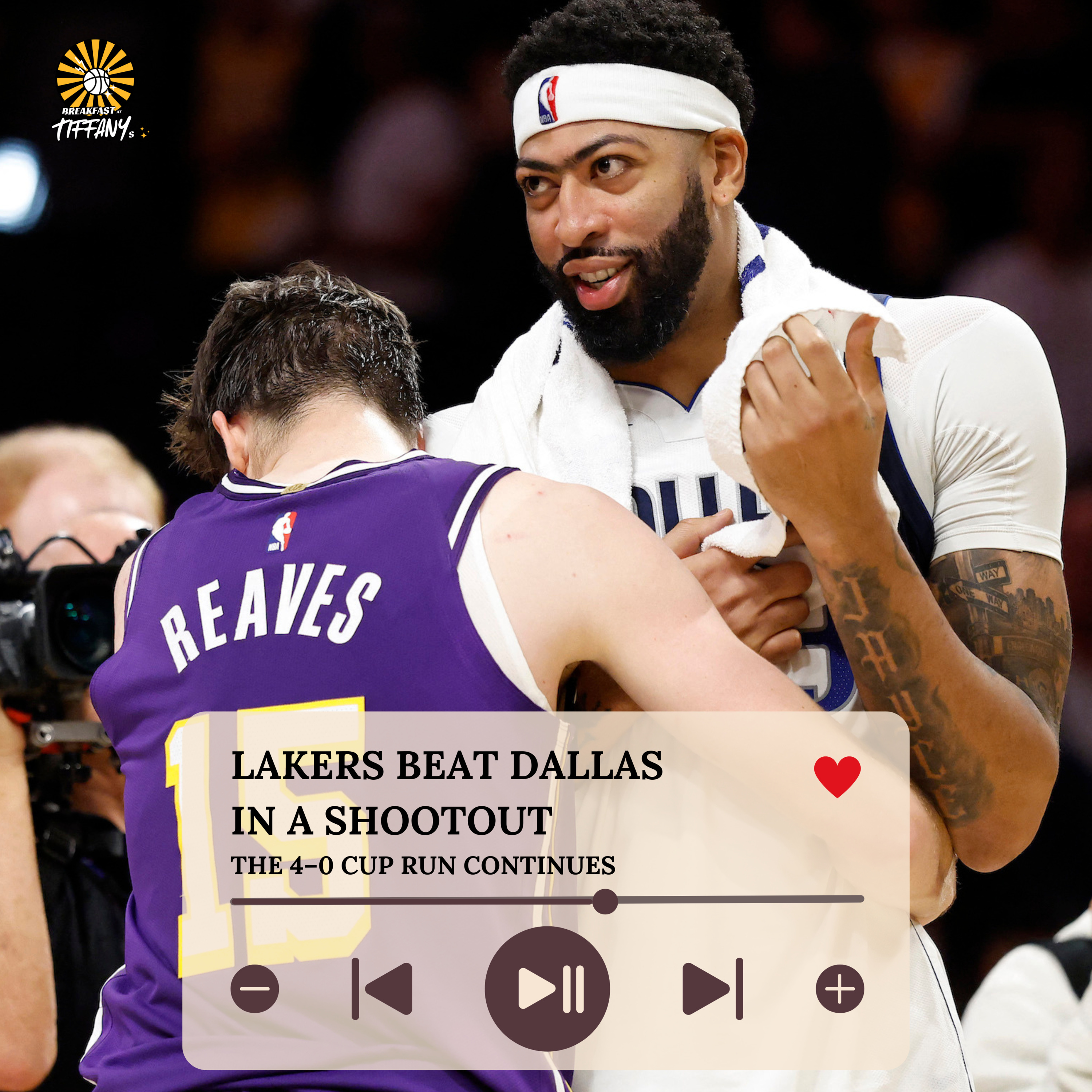 Lakers Beat Dallas in a Shootout, The 4–0 Cup Run Continues episode artwork