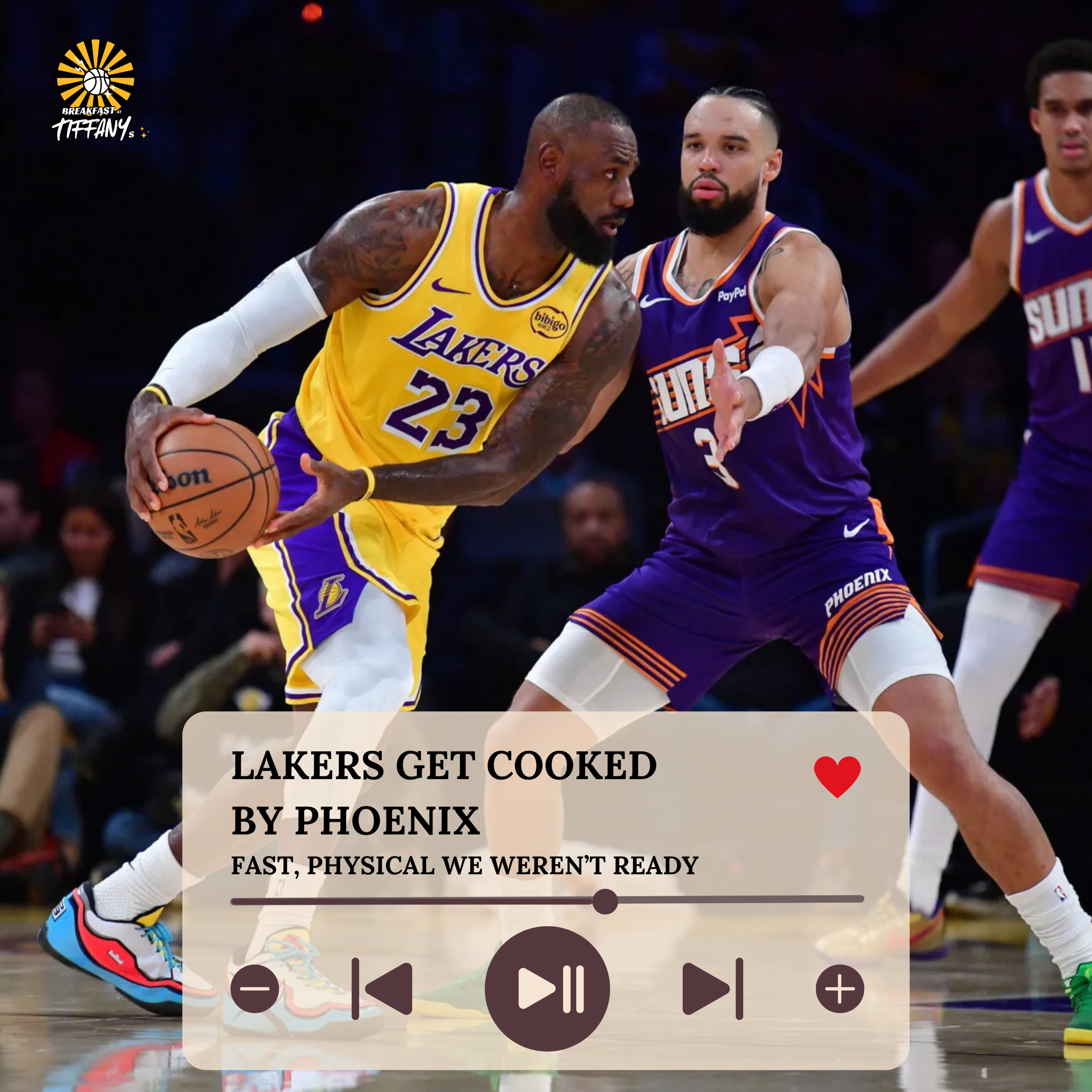 Lakers Get Cooked by Phoenix: Fast, Physical We Weren’t Ready episode artwork