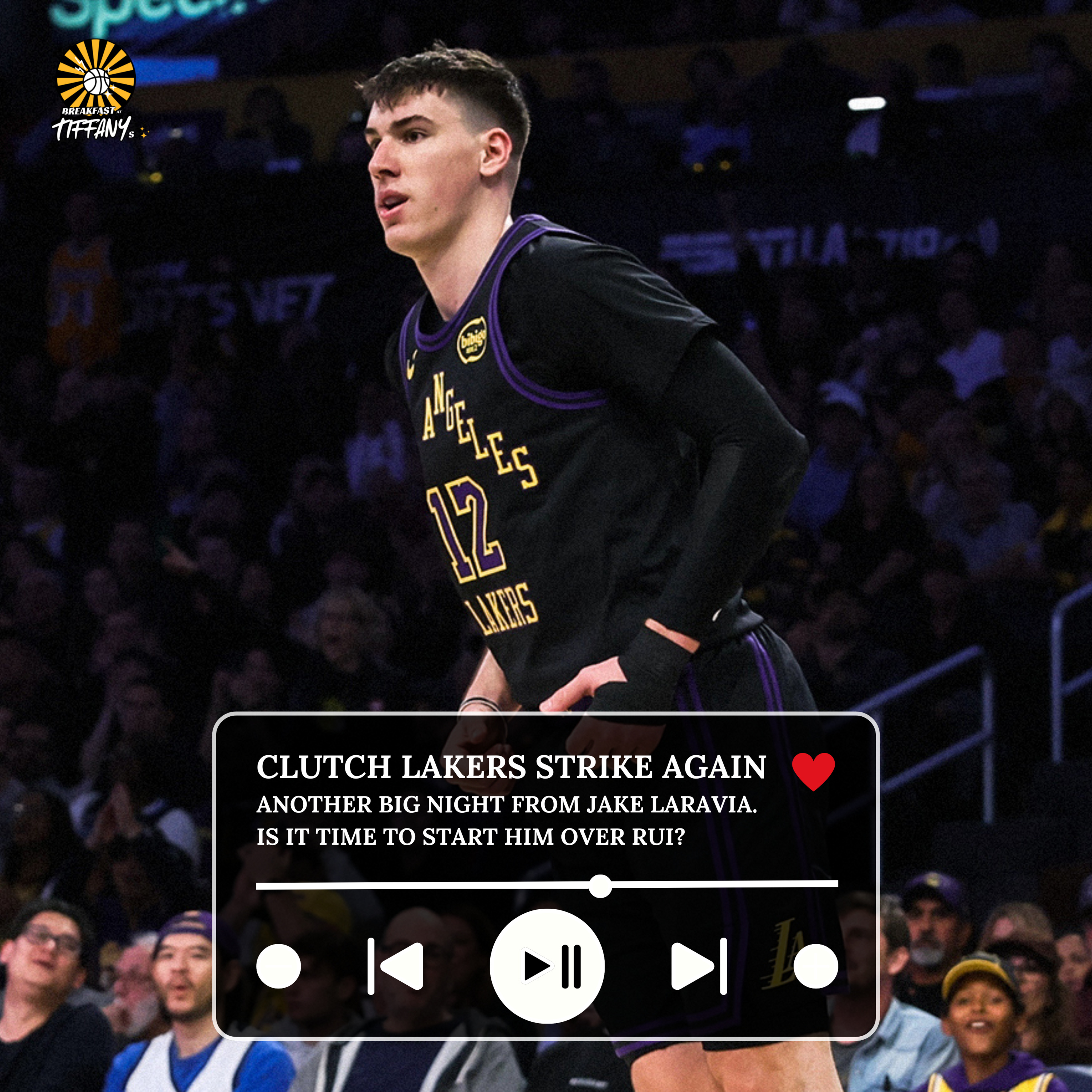 Clutch Lakers strike again. Another big night from Jake LaRavia. Is it time to start him over Rui? episode artwork