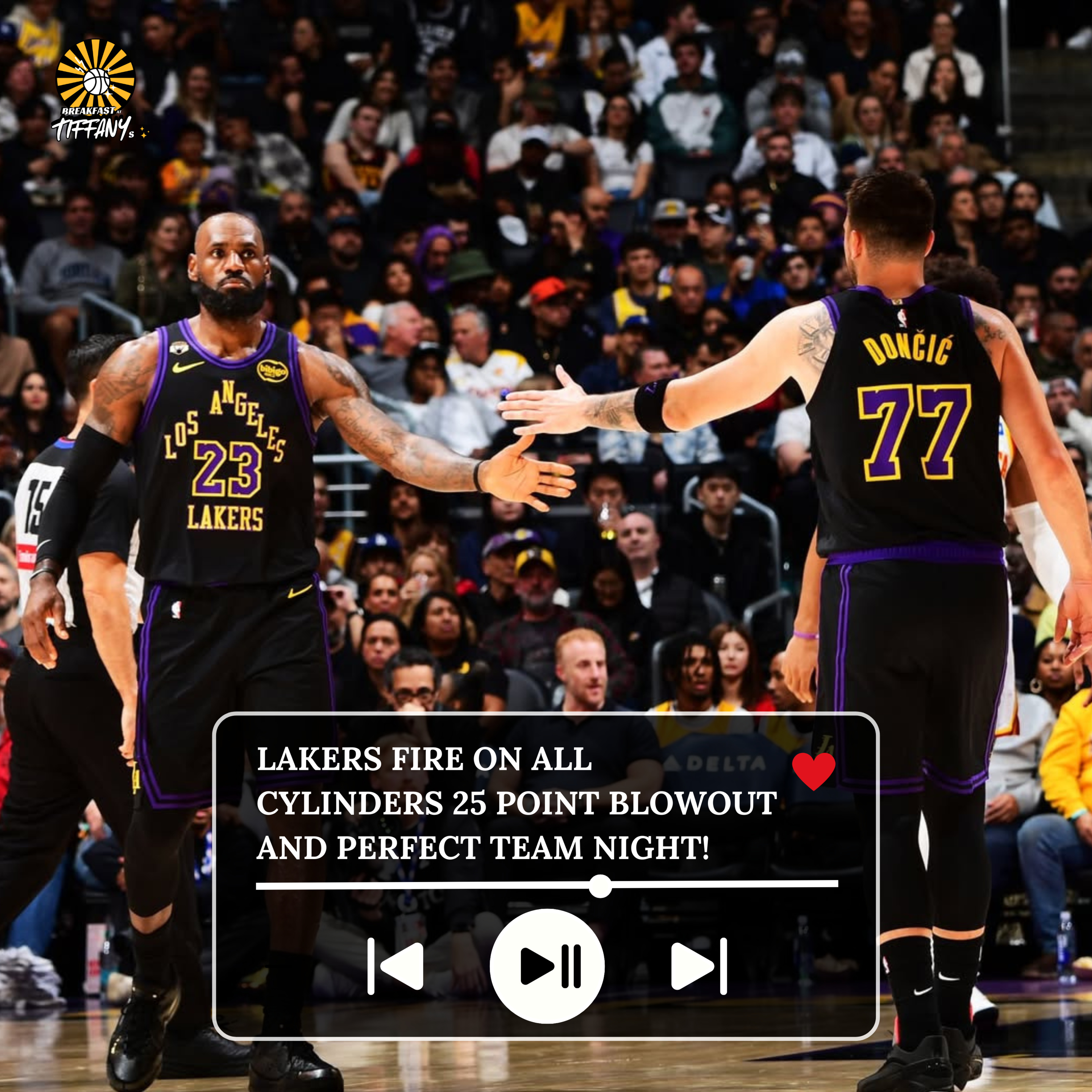 Lakers Fire on All Cylinders! 25 Point Blowout and Perfect Team Night! episode artwork