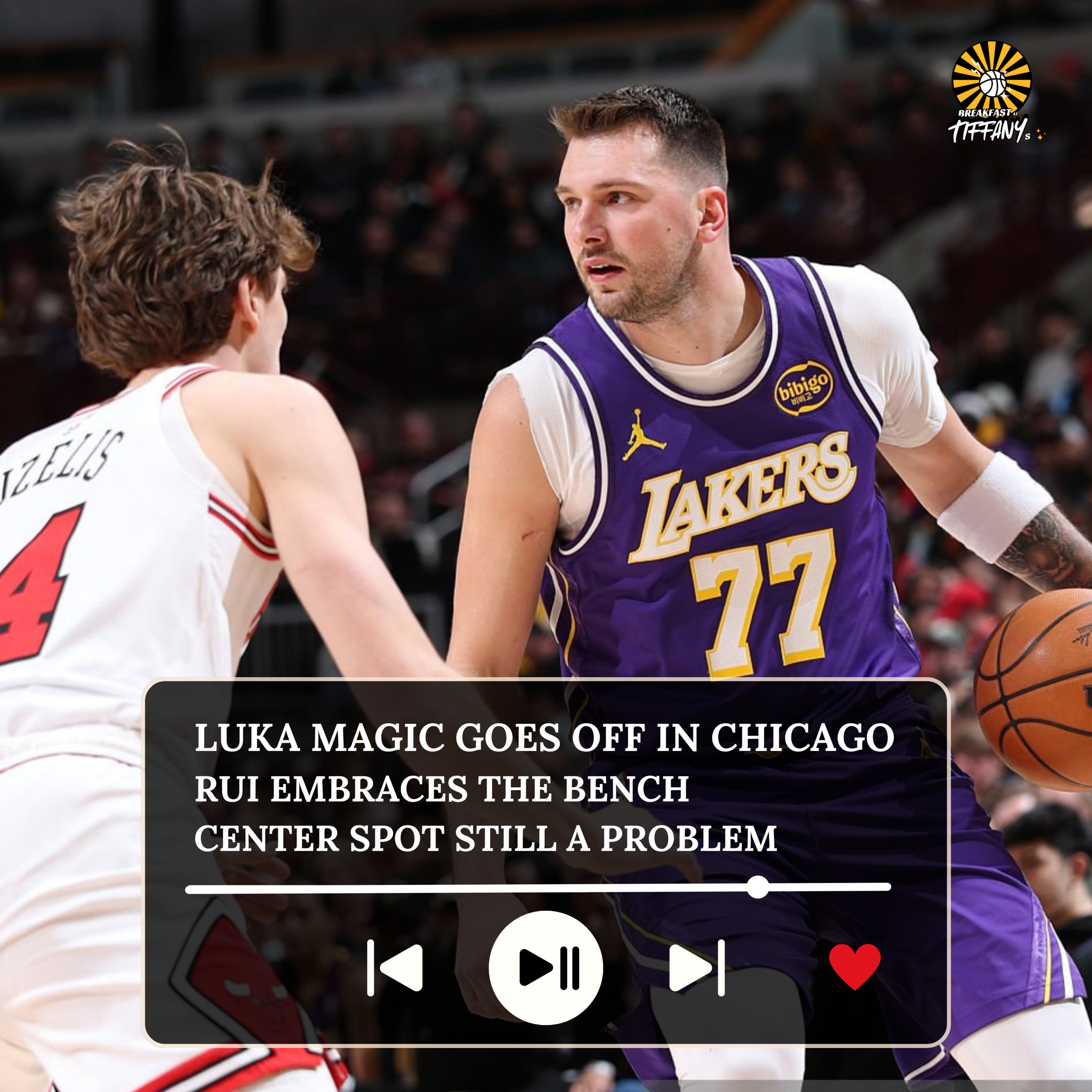 Luka Magic Goes Off in Chicago, Rui Embraces the Bench, Center Spot Still a Problem episode artwork