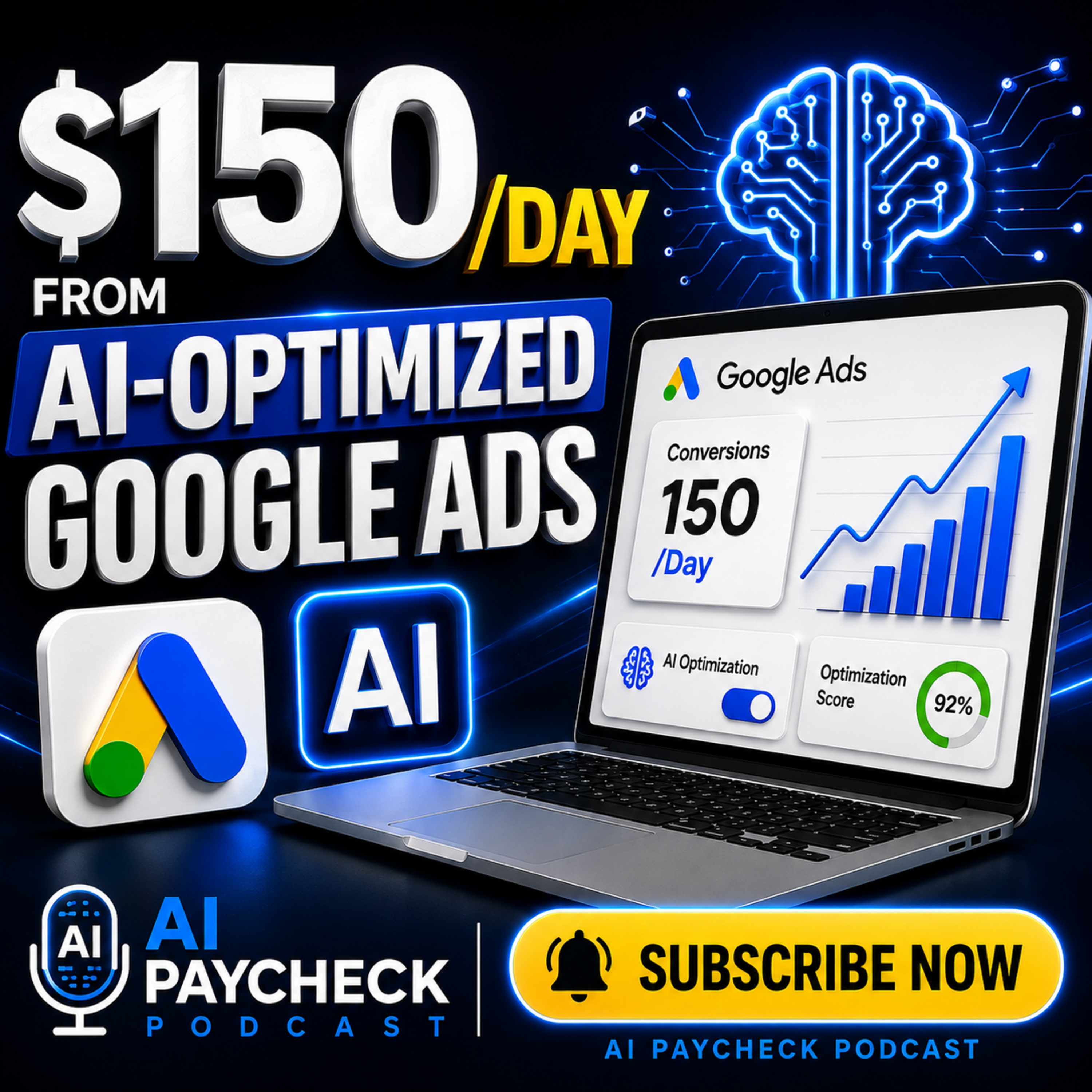 Get $150/Day From AI-Optimized Google Ads