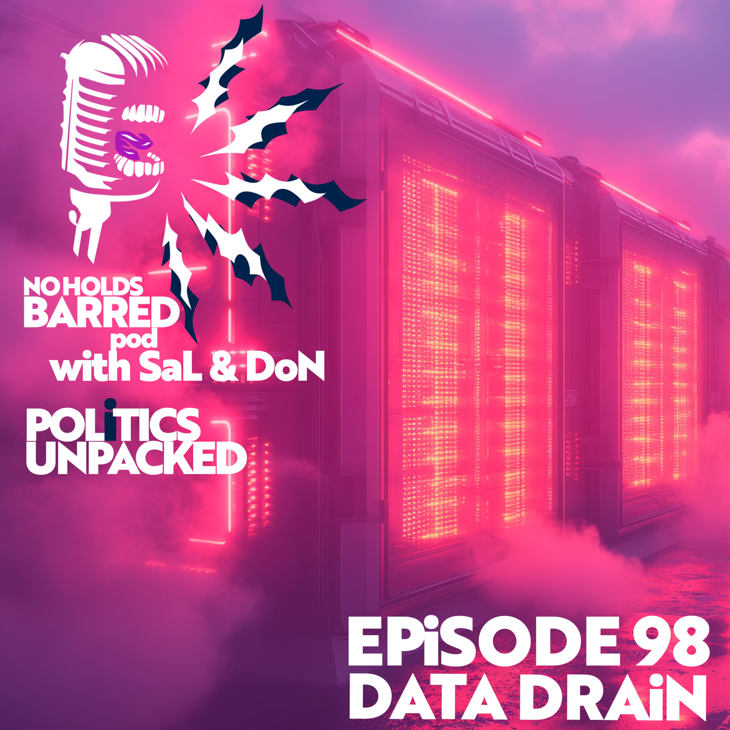 EP 98 – DATA DRAIN | Data Centre Water Use in a Drought. Ian Byrne — Hillsborough Hero. Tasmanian Terror. episode artwork