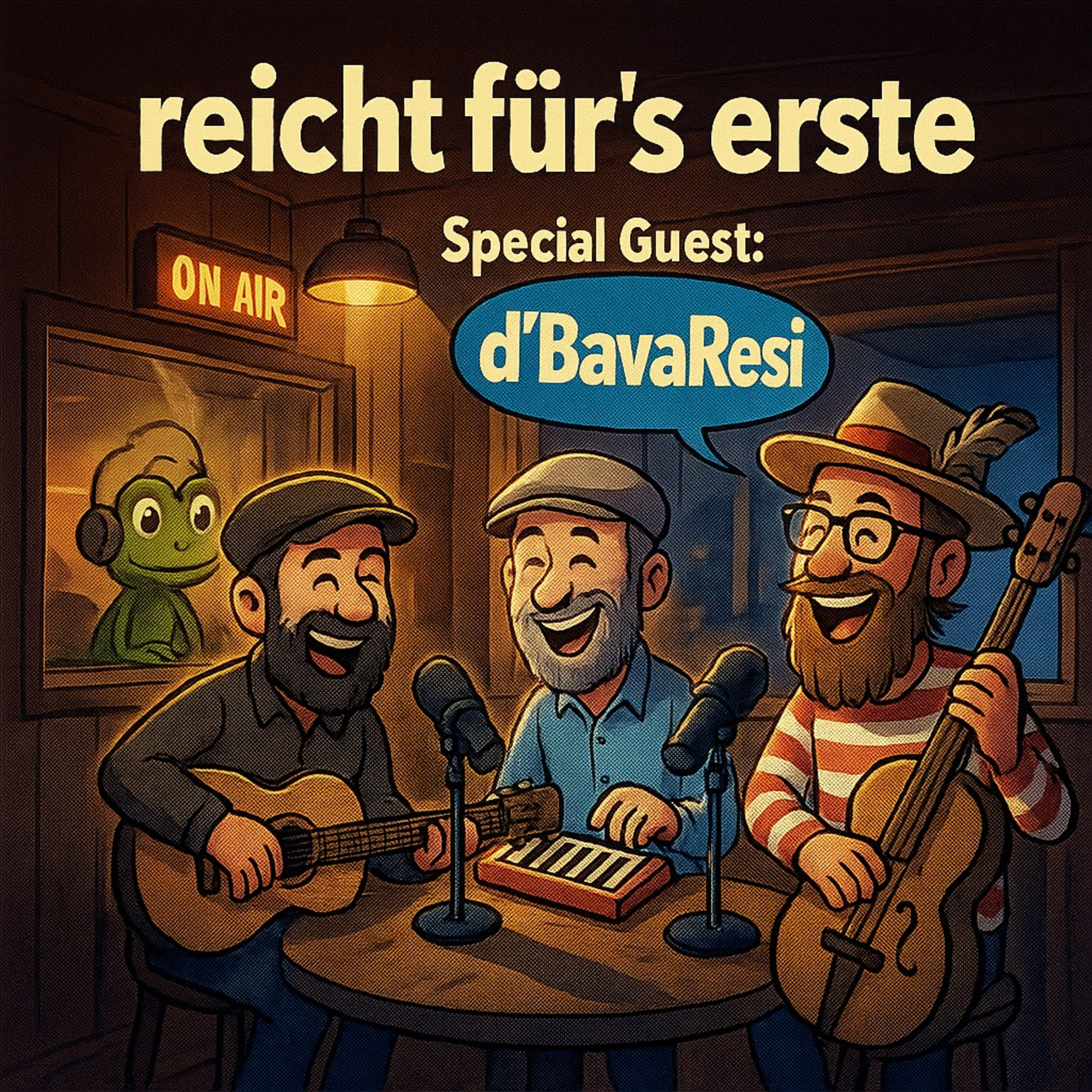Folge 30: 🍺 Kreisverkehrseröffnung feiern mit d’BavaResi – 🎤 drei Musiker, drei Mützen und jede Menge Bavaro-Pop mit Augenzwinkern 🤘 episode artwork