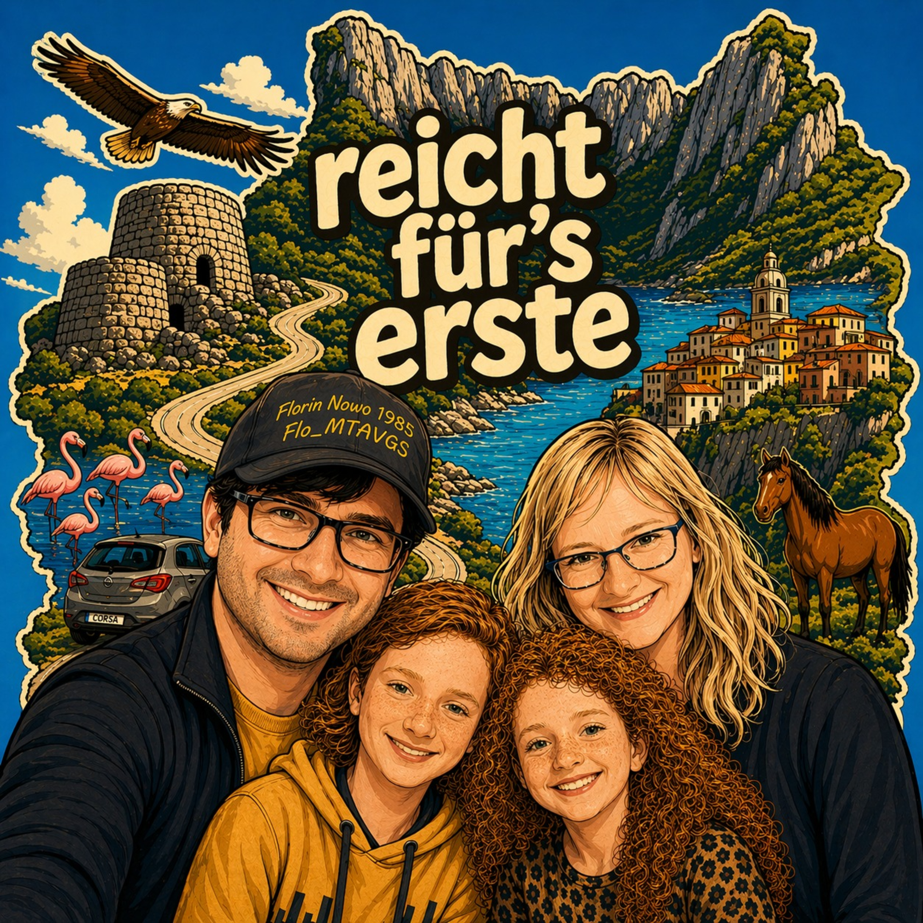 Folge 63: 🌄🚗 Vier gegen Sardinien – Zwischen Abgrund und Abendlicht 🏛️✨ episode artwork