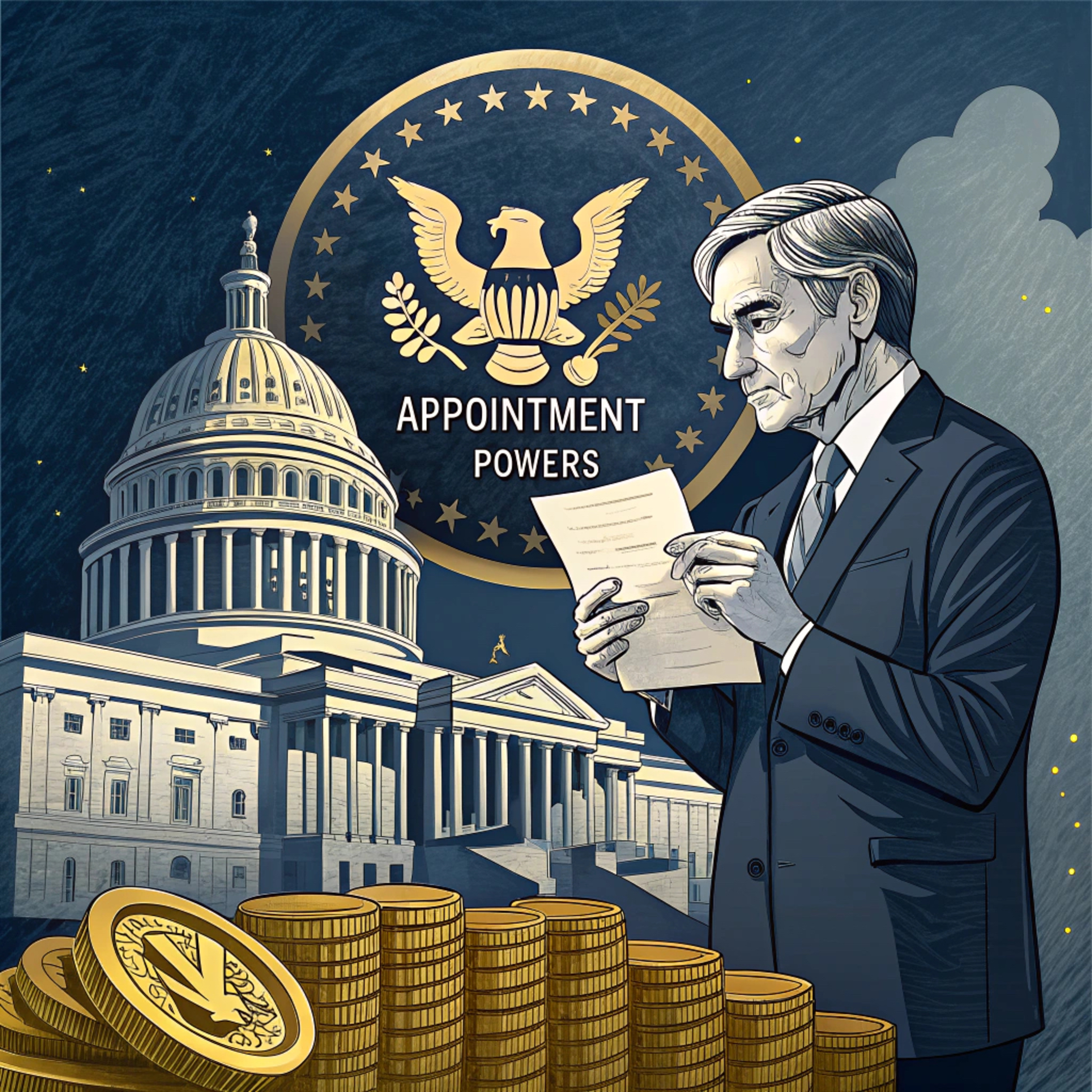 Appointment and ousting of the chairman of the Federal Reserve Bank episode artwork