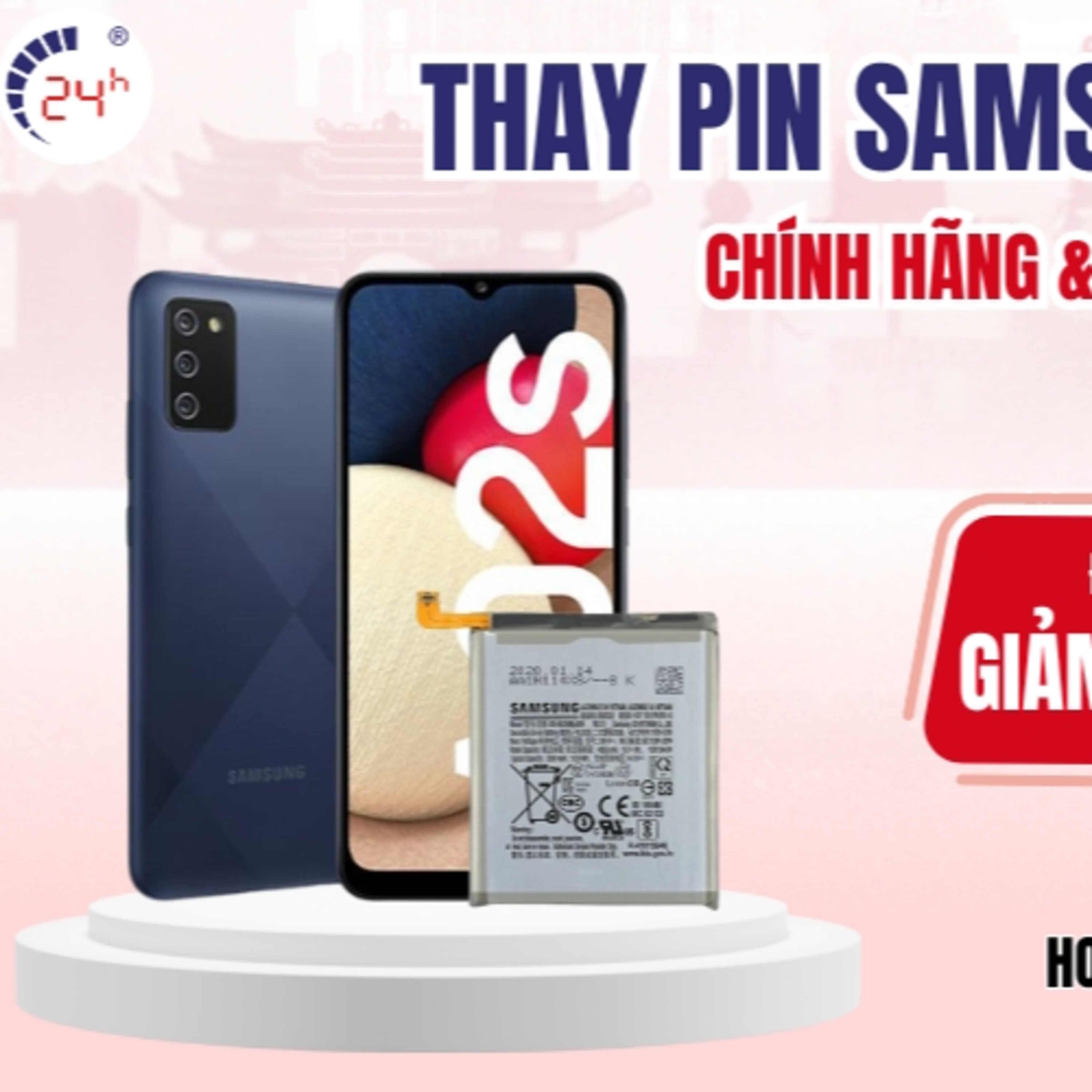 Gia thay pin dien thoai Samsung tai TPHCM