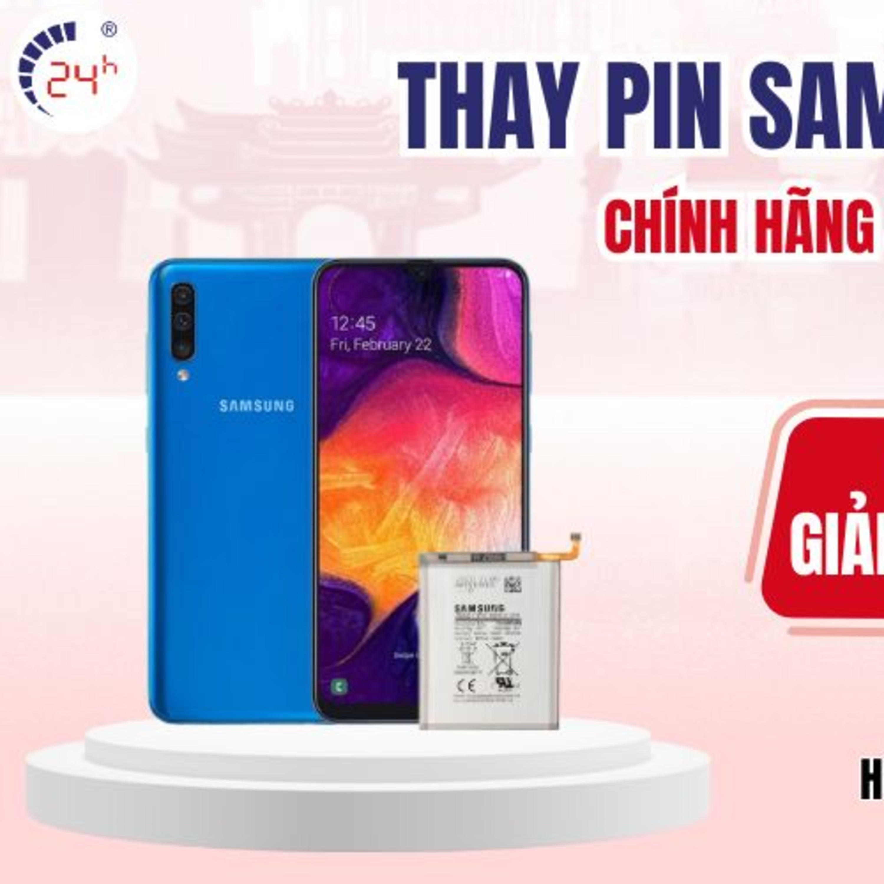 Gia thay pin dien thoai Samsung tai TPHCM