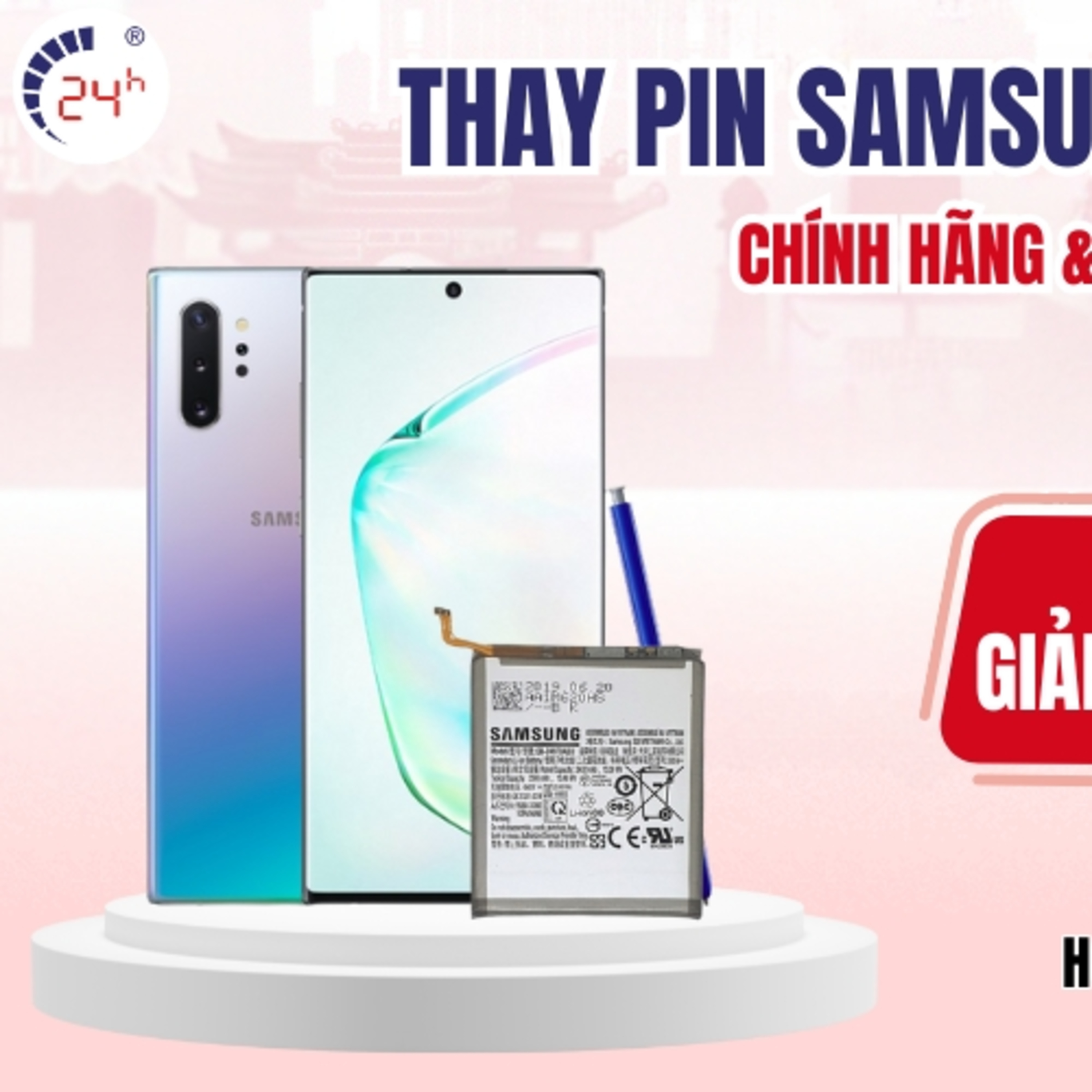 Gia thay pin dien thoai Samsung tai TPHCM