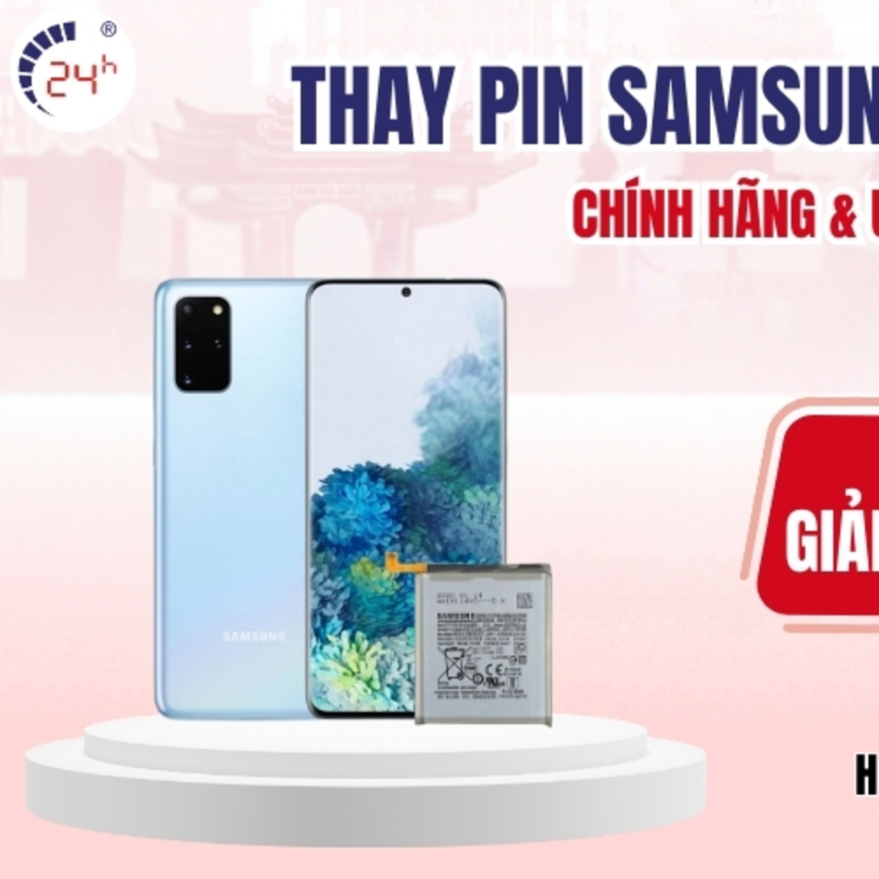 Gia thay pin dien thoai Samsung tai TPHCM