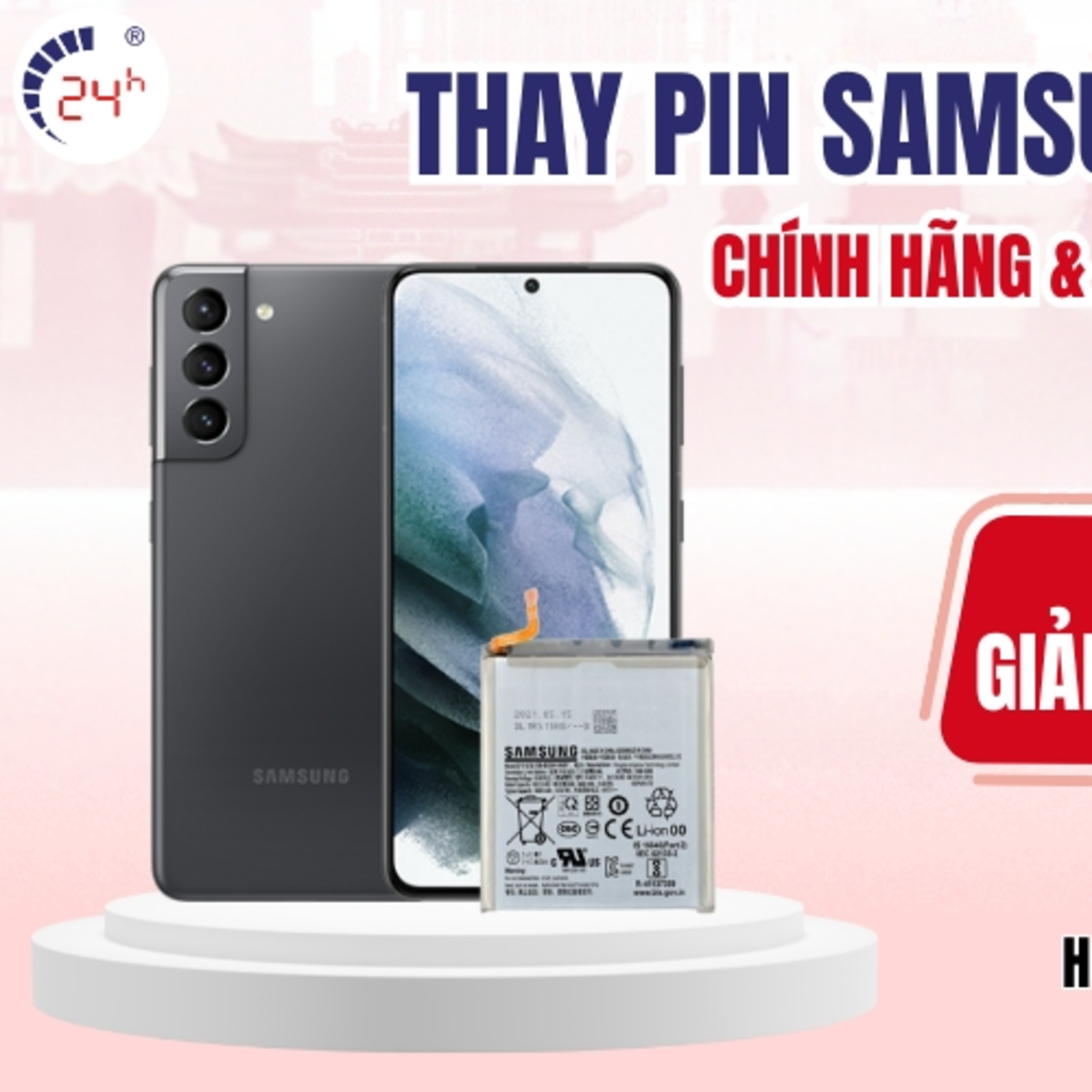 Gia thay pin dien thoai Samsung tai TPHCM