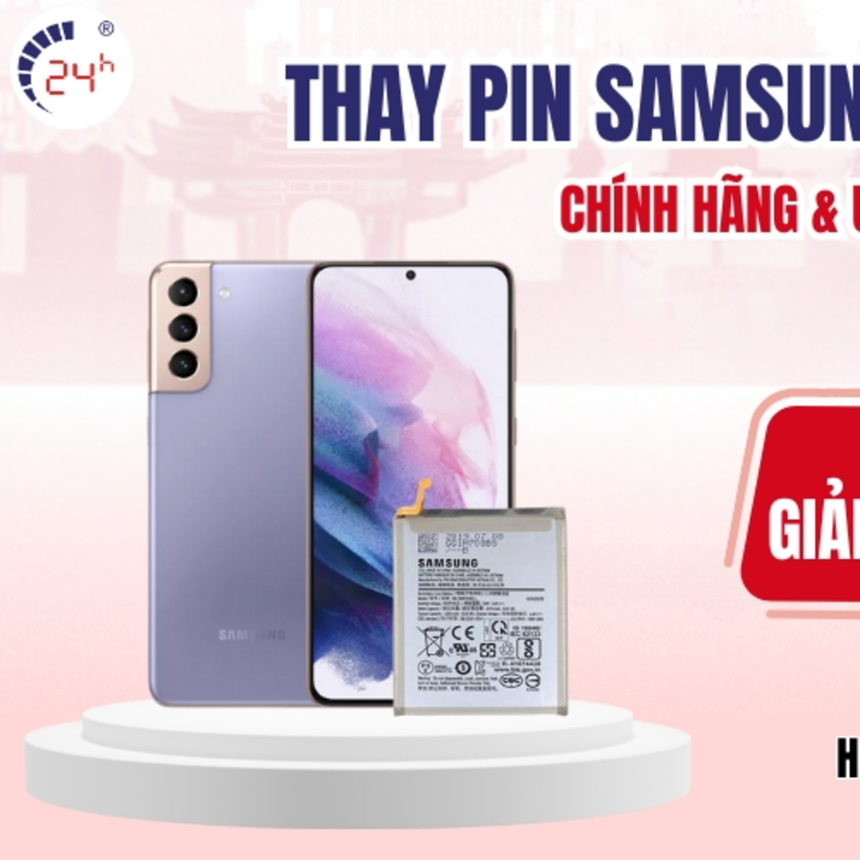 Gia thay pin dien thoai Samsung tai TPHCM