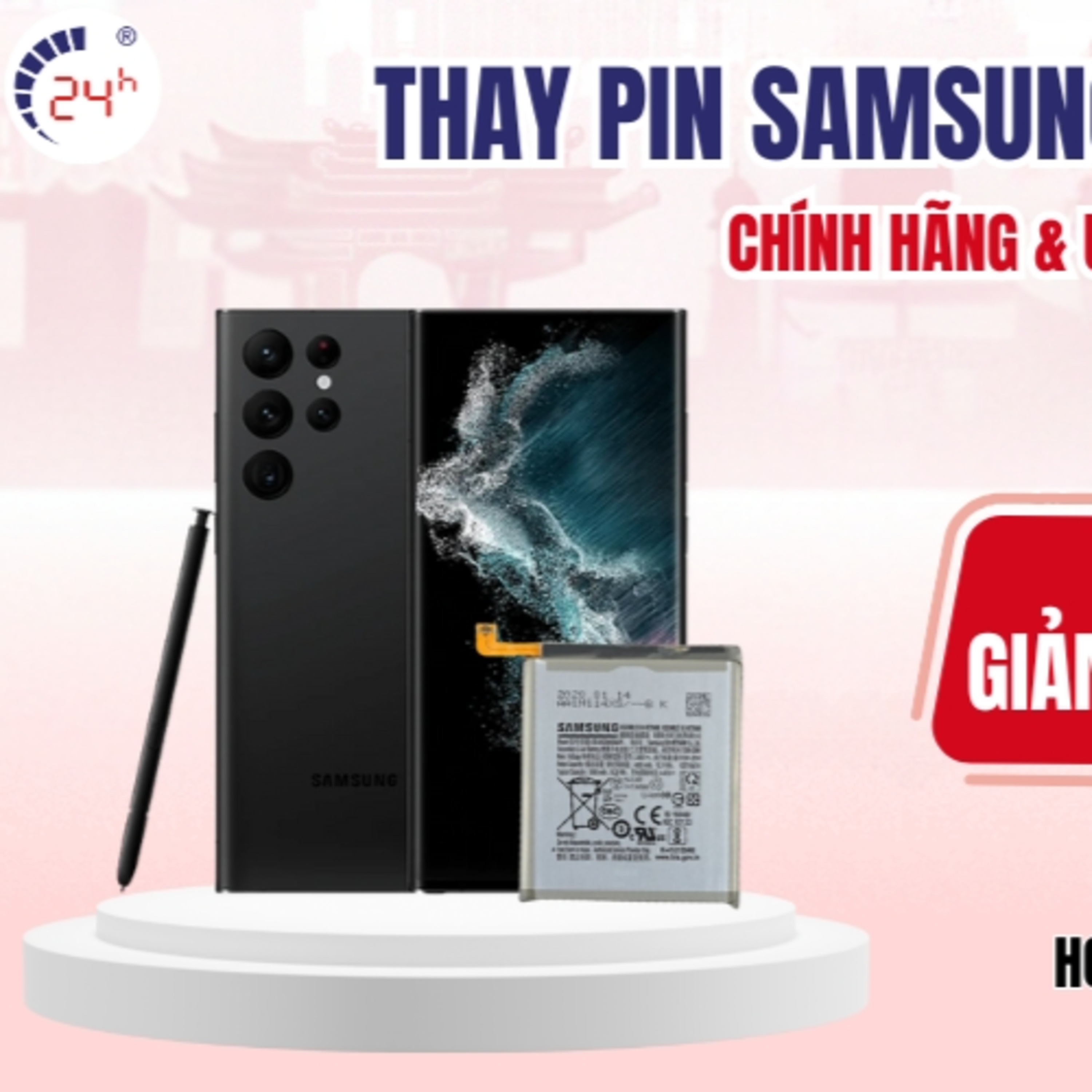 Gia thay pin dien thoai Samsung tai TPHCM