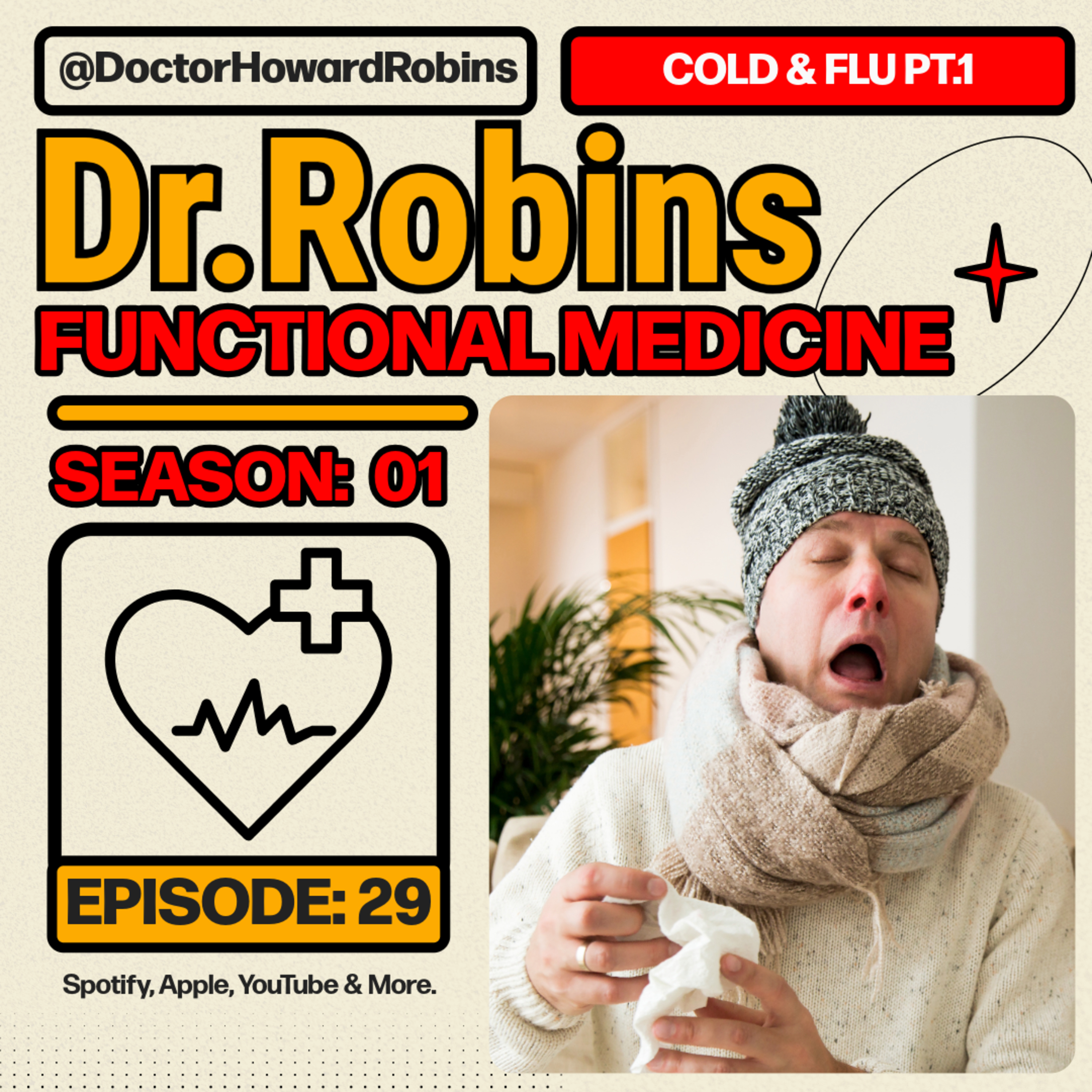 🤧 Prevent & Treat Flu and Colds Naturally (Part 1) 🌿 | Functional Medicine with Dr. Howard Robins episode artwork