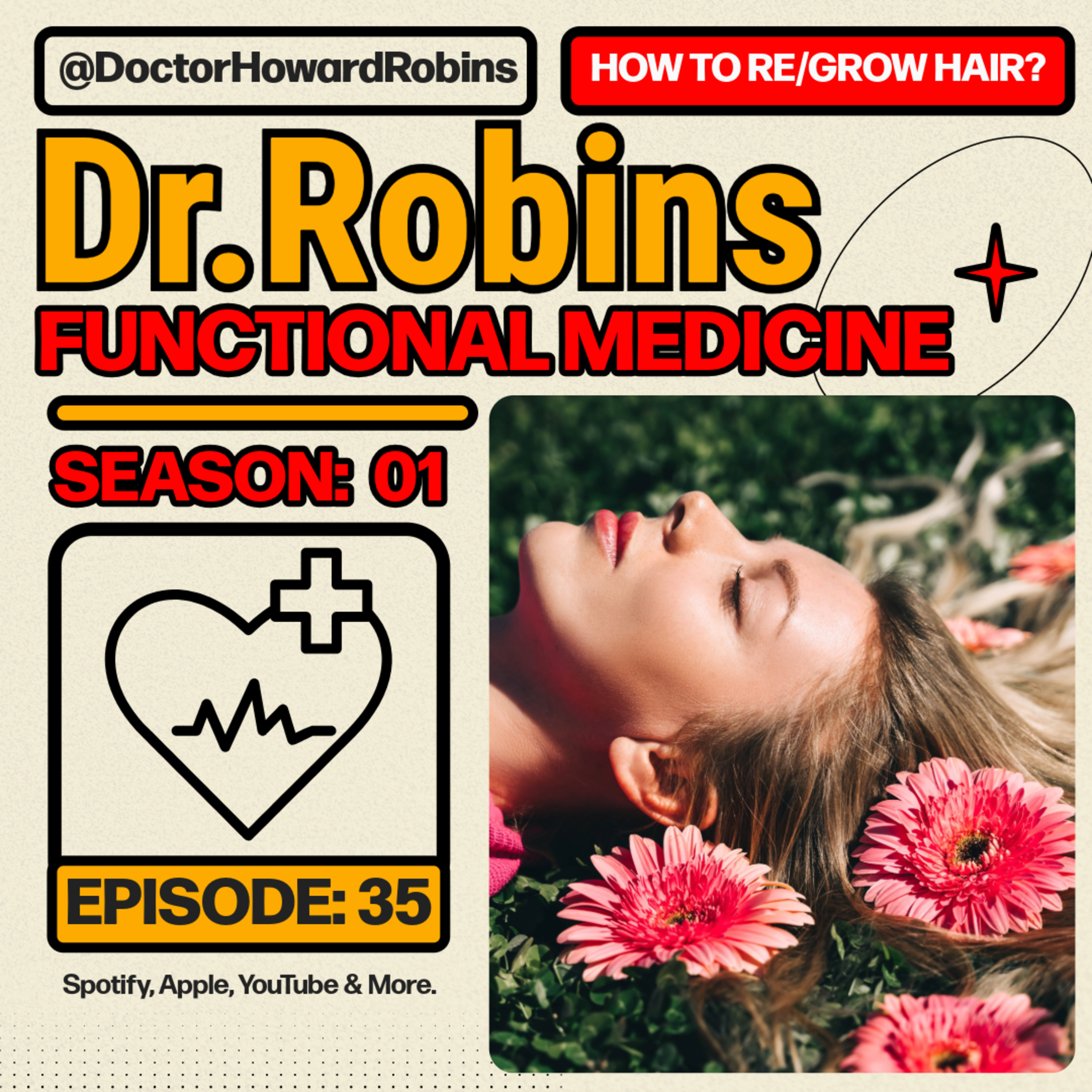 How to Grow or Regrow Your Hair Naturally | Functional Medicine with Dr. Howard Robins episode artwork