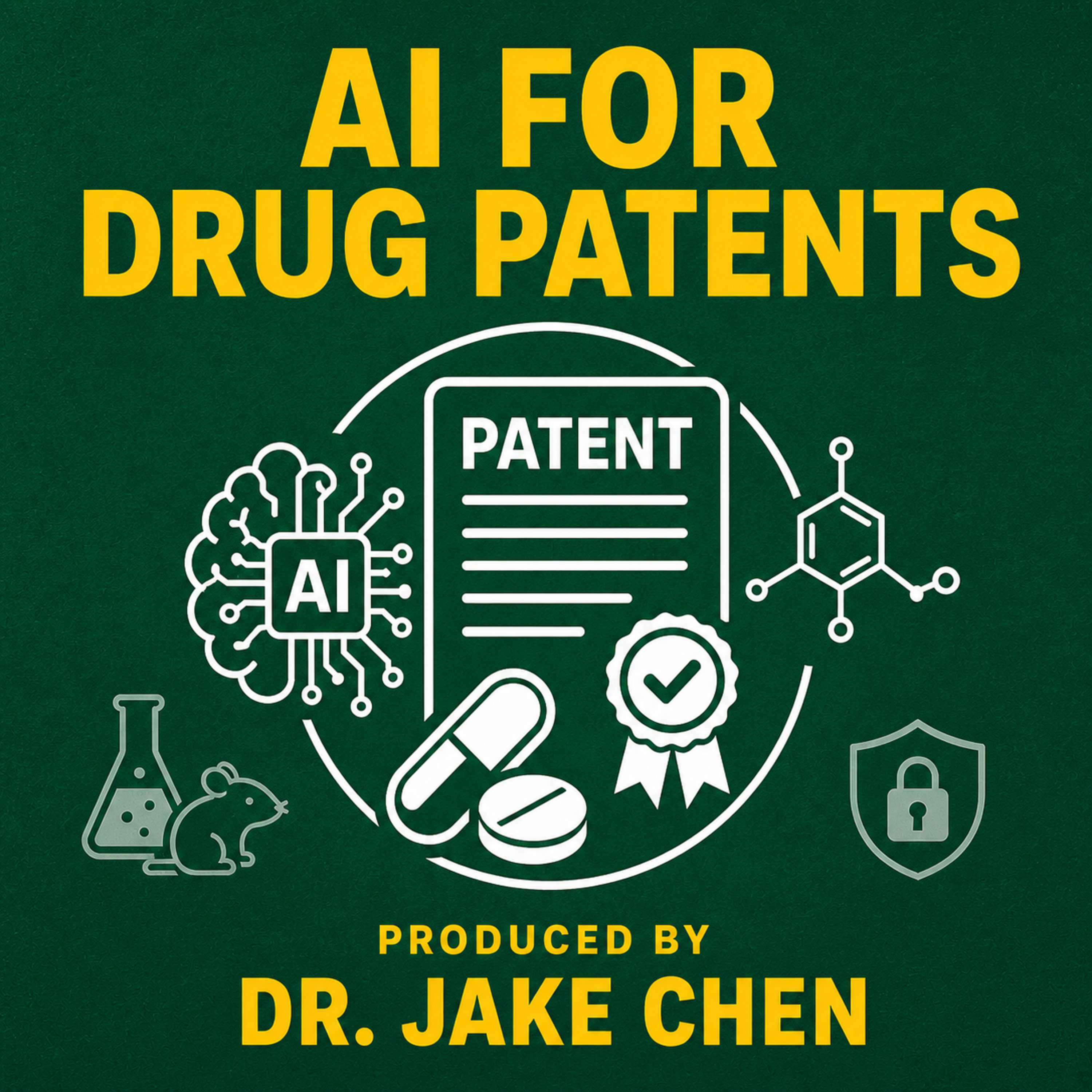 #55. AI for Drug Patents episode artwork