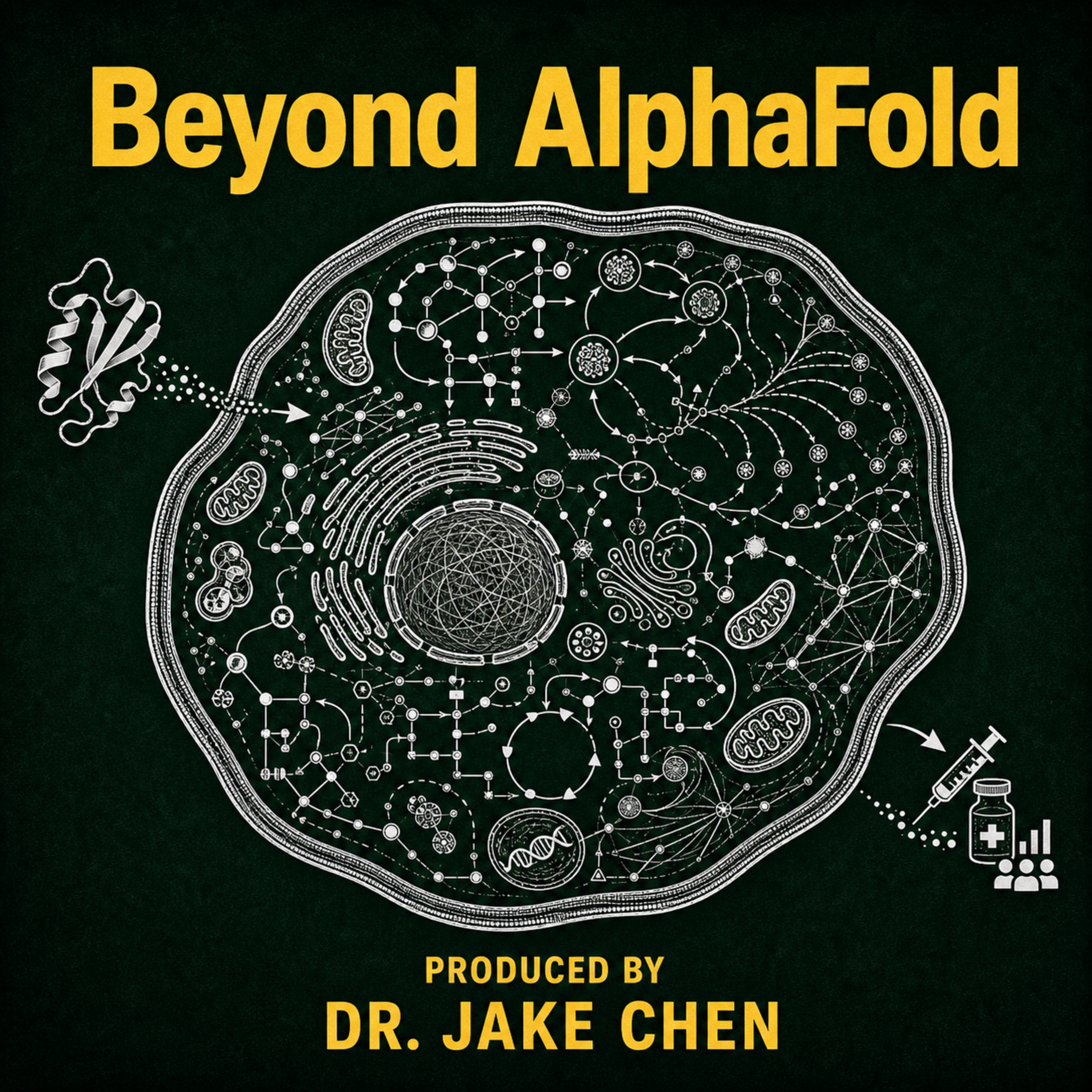 #70. Beyond AlphaFold episode artwork