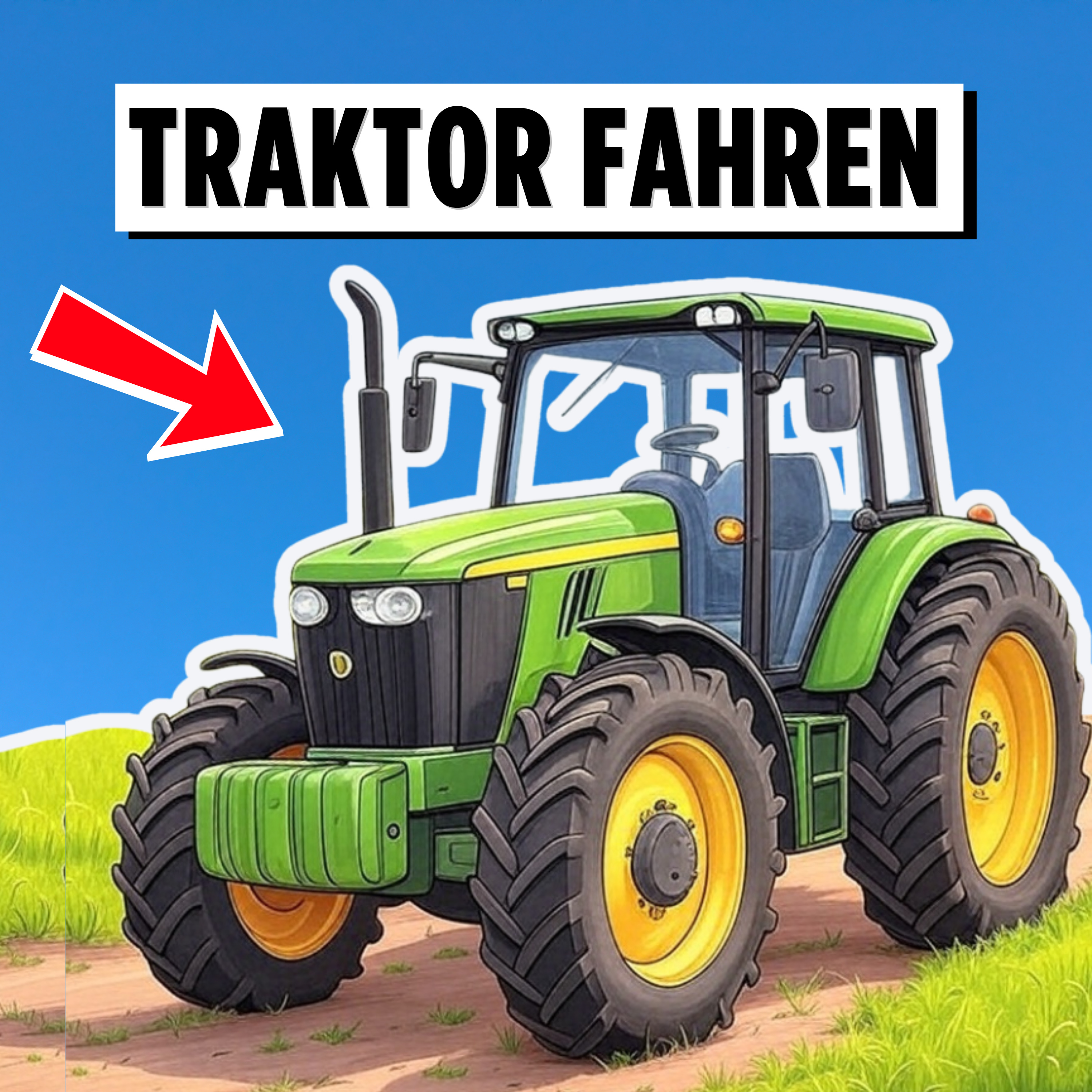 Der kleine Traktor ist einsam