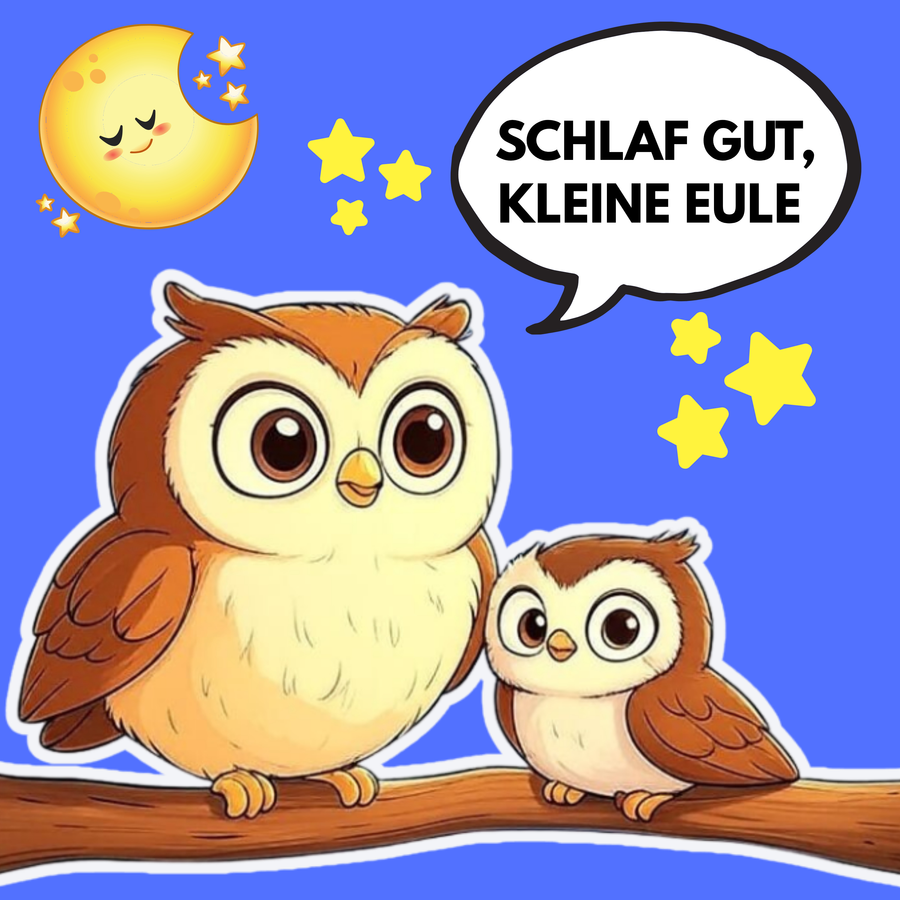 Die kleine Eule, die bei Nacht nicht schlafen kann