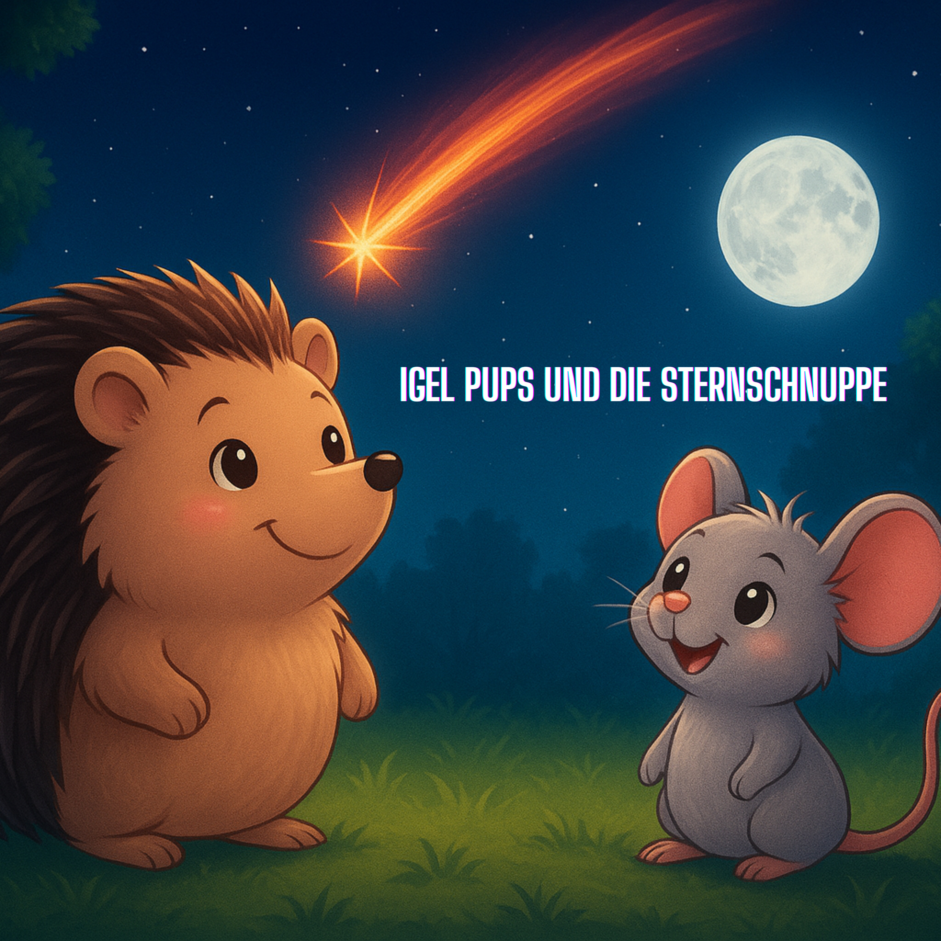 Igel Pups und die Sternschnuppe